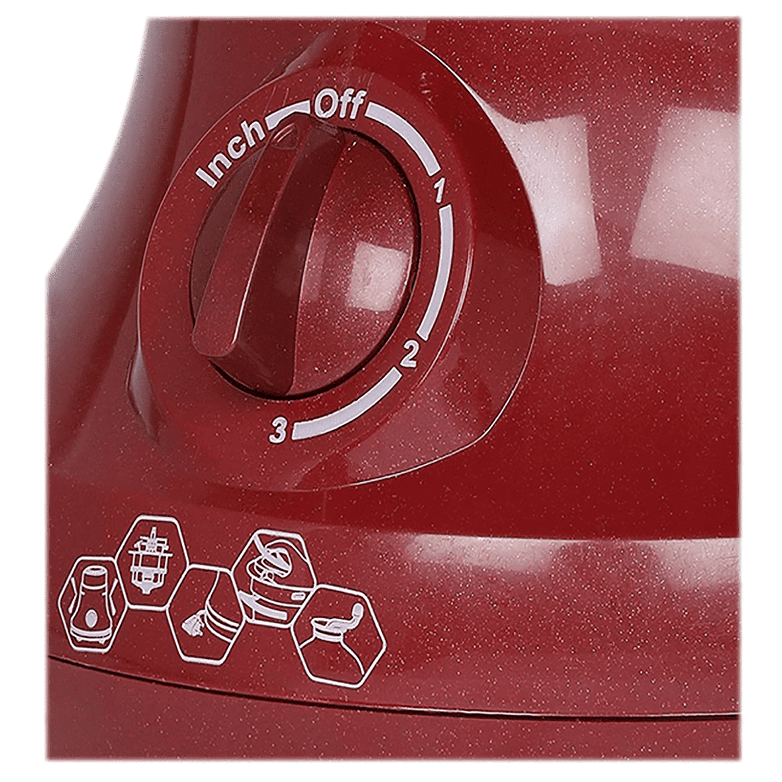 KENSTAR Stello Pro 750 Watt 3 Jars Mixer Grinder (Hands-free Operation, Red)_5