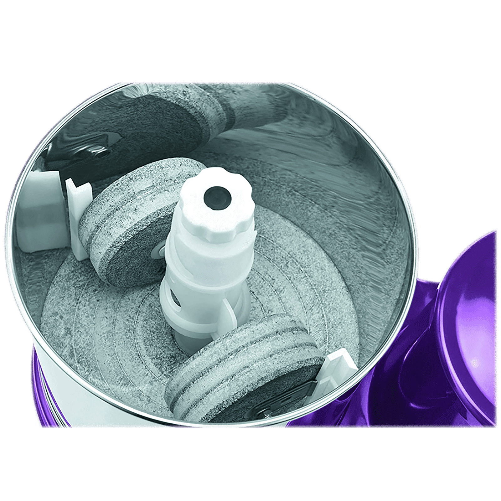 USHA Colossal 2 Litres 2 Stones Wet Grinder with Coconut Scrapper & Atta Kneader (Sturdy High Torque Motor, Magenta)_5