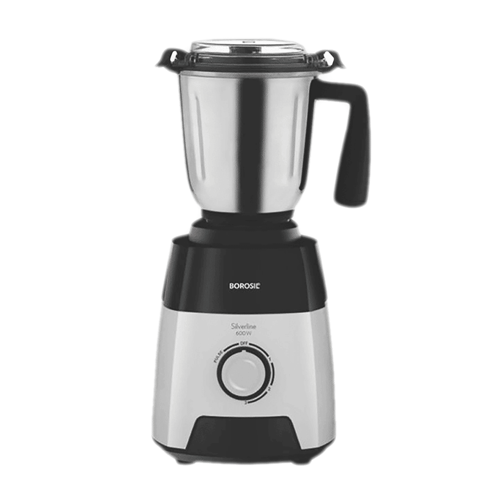 BOROSIL Silverline 600 Watt 3 Jars Mixer Grinder (20000 RPM, Blow Breaker for Blending, Black & Silver)_14