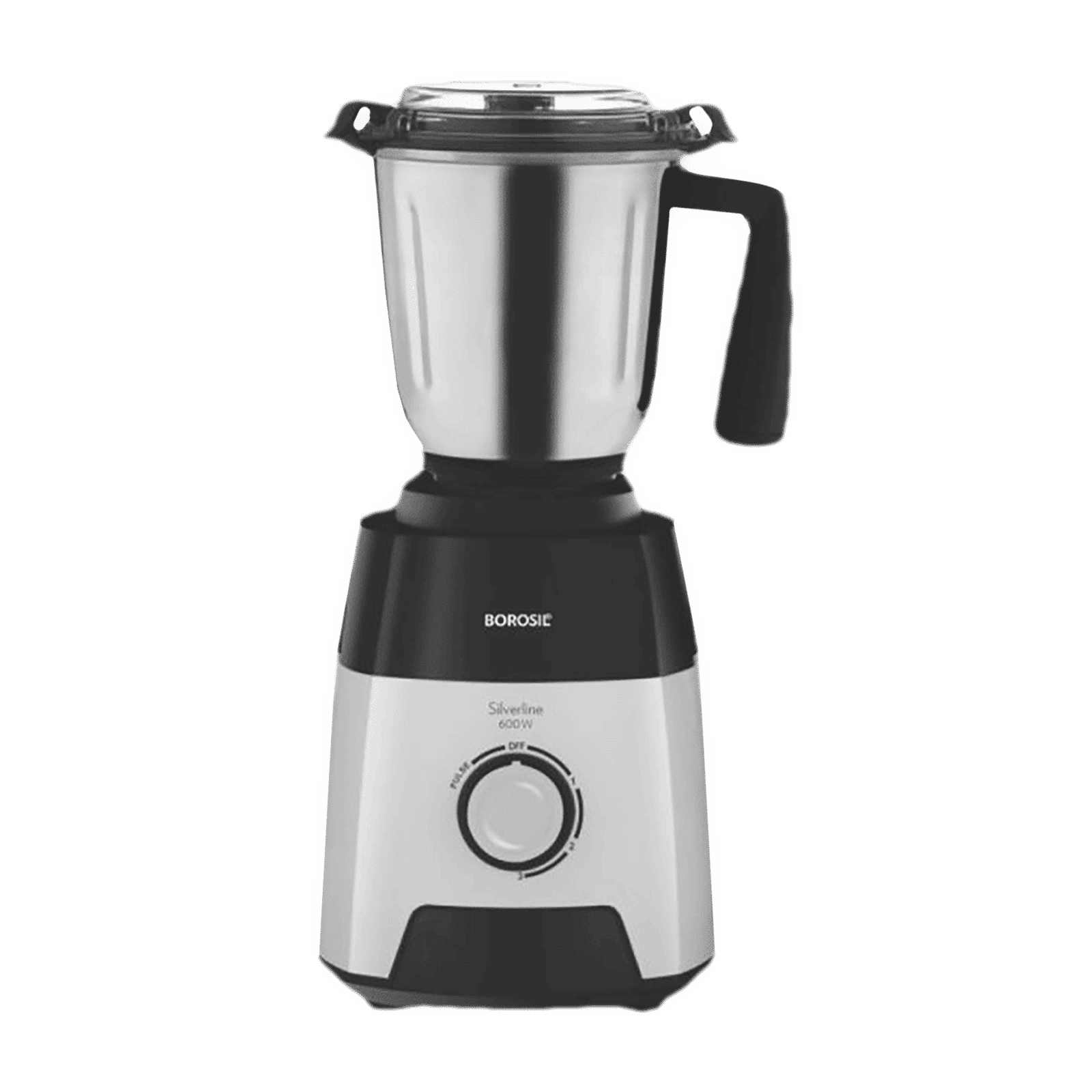 BOROSIL Silverline 600 Watt 3 Jars Mixer Grinder (20000 RPM, Blow Breaker for Blending, Black & Silver)_16