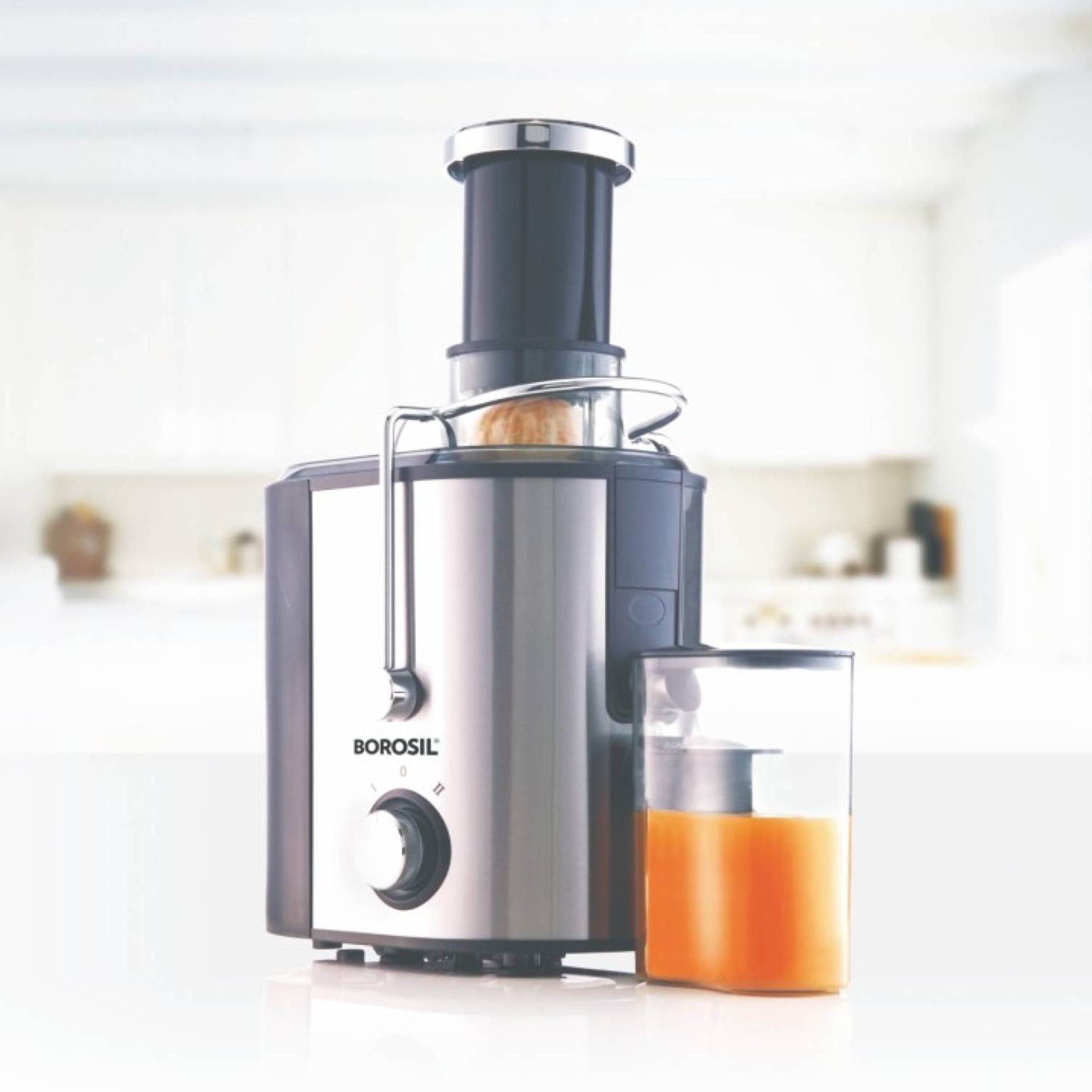 BOROSIL Primus 500 Watt Centrifugal Juicer (18000 RPM, Pure Copper Motor, Silver Cloud)_8