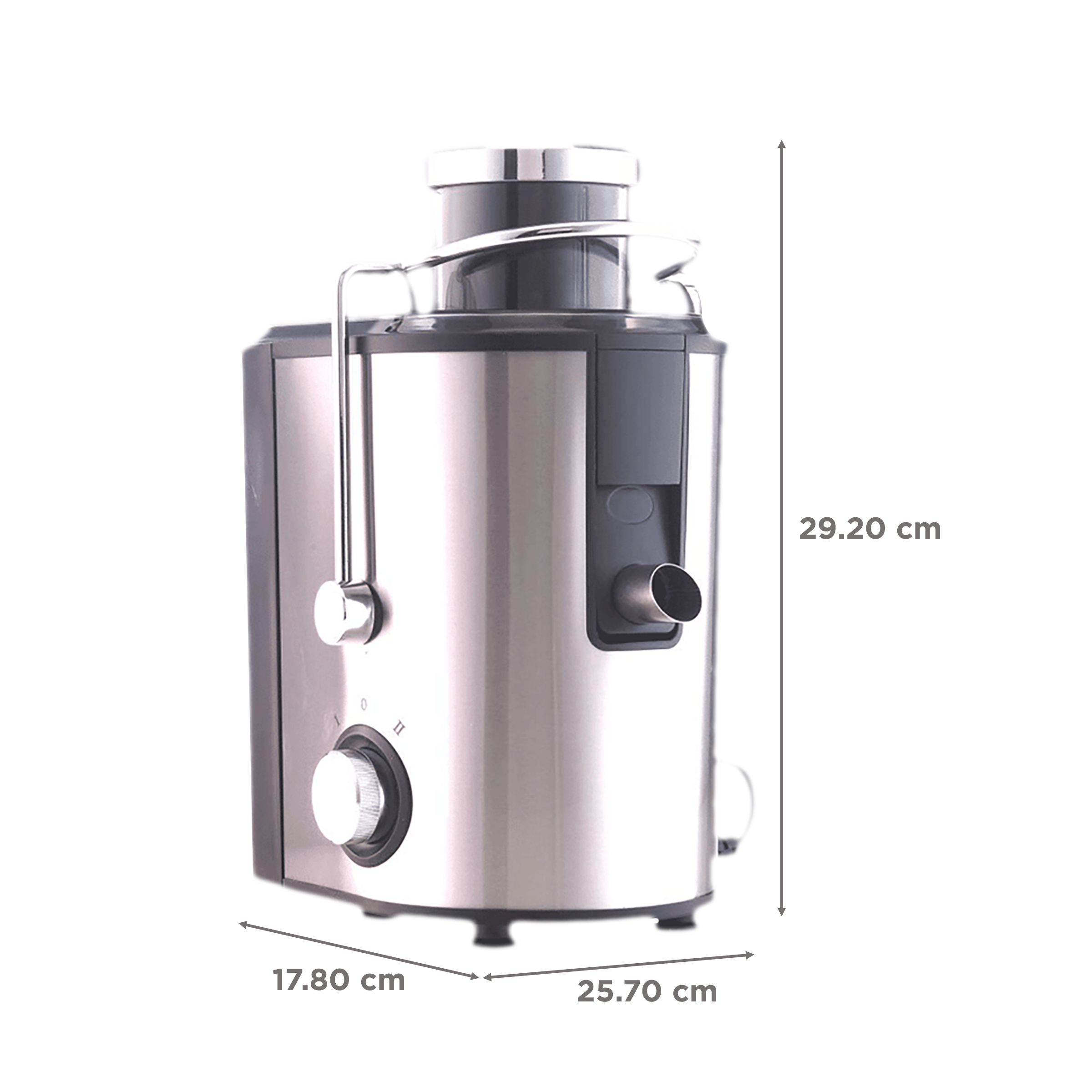 BOROSIL Primus 500 Watt Centrifugal Juicer (18000 RPM, Pure Copper Motor, Silver Cloud)_3