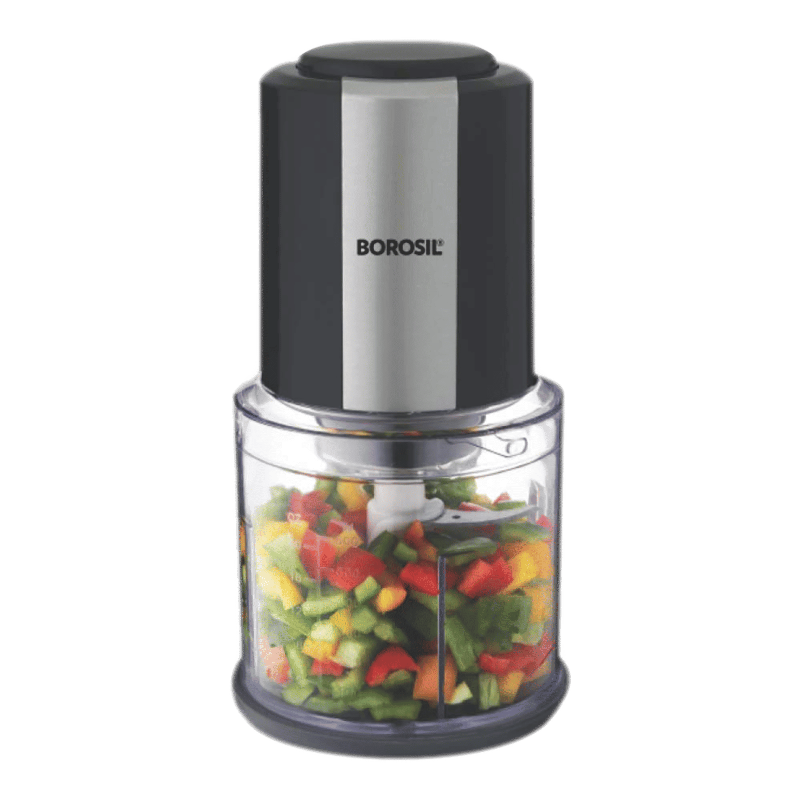BOROSIL Chef Delite 300 Watt Vegetable Chopper with 2 Blades (Black) BOROSIL Chef Delite 300 Watt Vegetable Chopper with 2 Blades (Black)_1