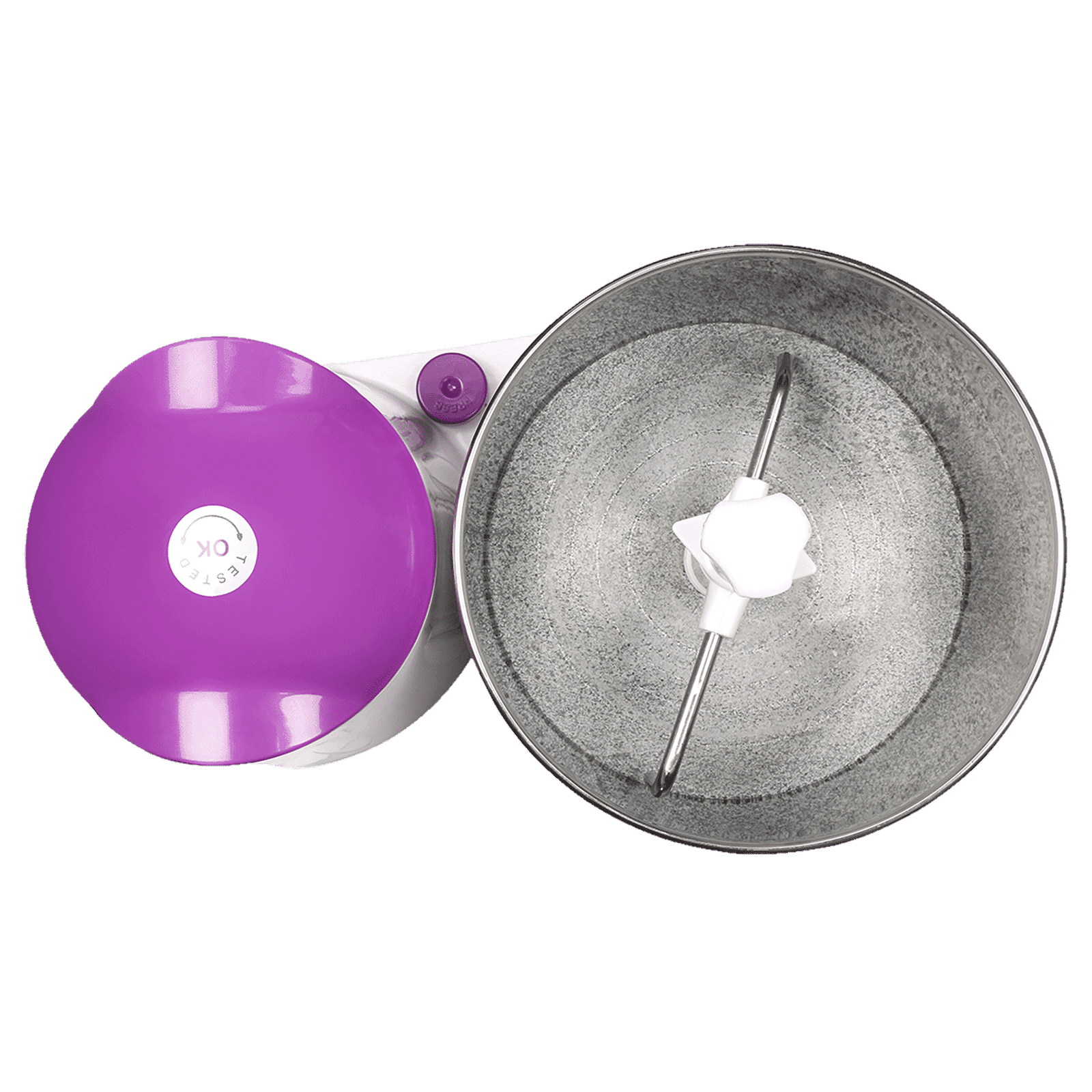 Croma 2 Litres 2 Stones Wet Grinder with Coconut Scrapper & Atta Kneader (In-Built Overload Protection, White/Purple)_7