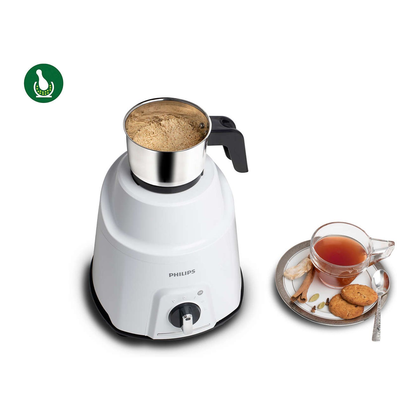 PHILIPS Viva Collection 750 Watt 4 Jars Mixer Grinder (19500 RPM, Gear Drive Technology, Black/White)_7