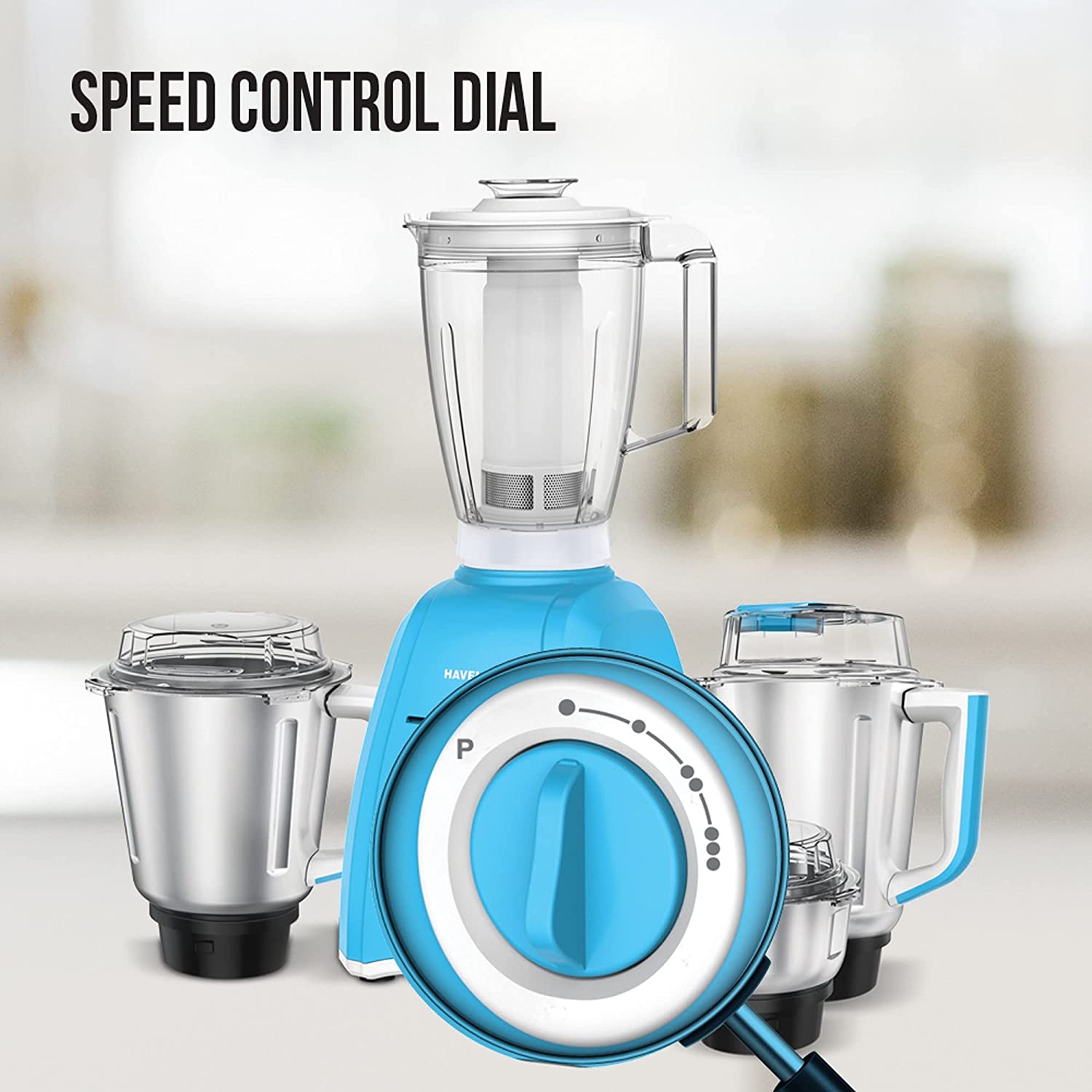 HAVELLS Momenta NV 750 Watt 4 Jars Mixer Grinder (21000 RPM, Built-in Overload Protection, Blue) HAVELLS Momenta NV 750 Watt 4 Jars Mixer Grinder (21000 RPM, Built-in Overload Protection, Blue)_7