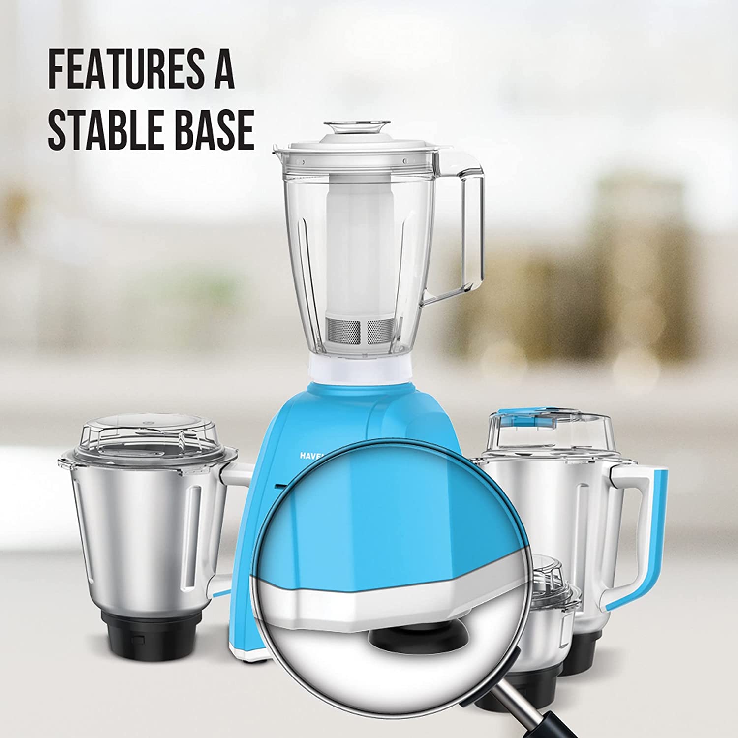HAVELLS Momenta NV 750 Watt 4 Jars Mixer Grinder (21000 RPM, Built-in Overload Protection, Blue) HAVELLS Momenta NV 750 Watt 4 Jars Mixer Grinder (21000 RPM, Built-in Overload Protection, Blue)_11