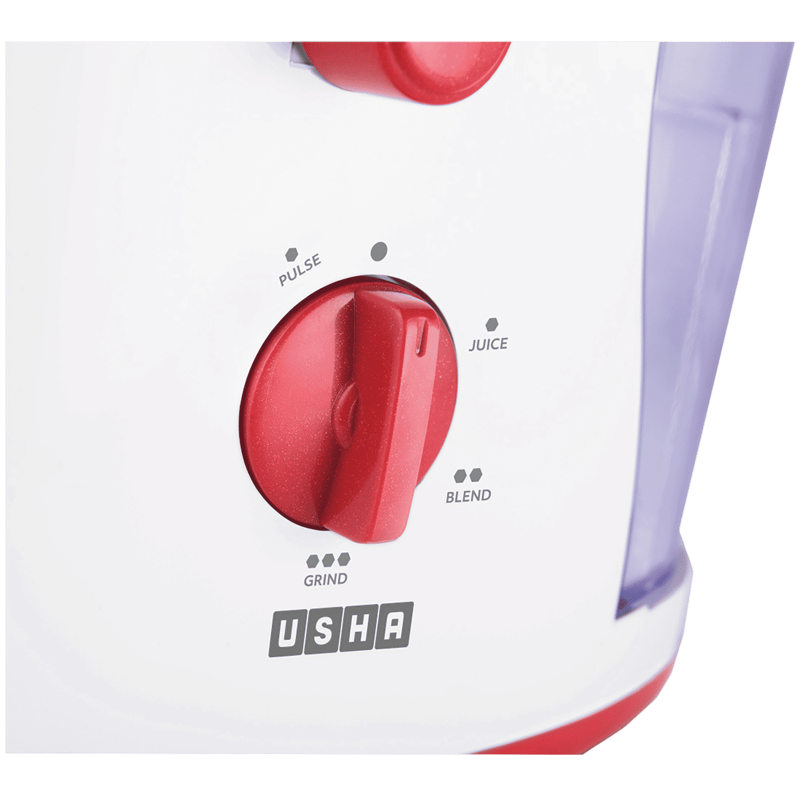 USHA 500 Watt 3 Jars Juicer Mixer Grinder (Anti-Skid Rubber Feet, Red/White)_5