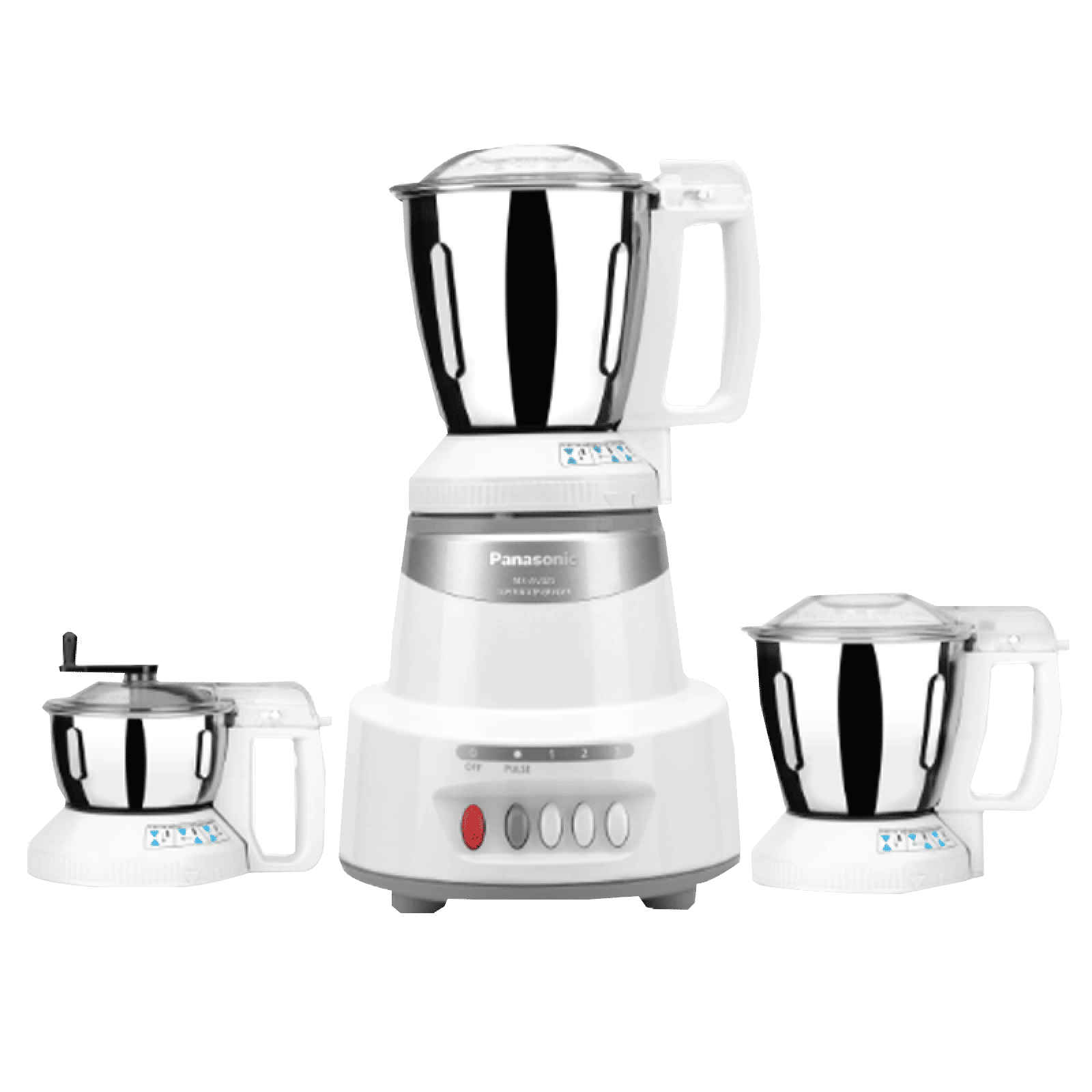 Panasonic Elements Series 600 Watt 3 Jars Mixer Grinder (Double Safety Lock, Marble Silver)_1