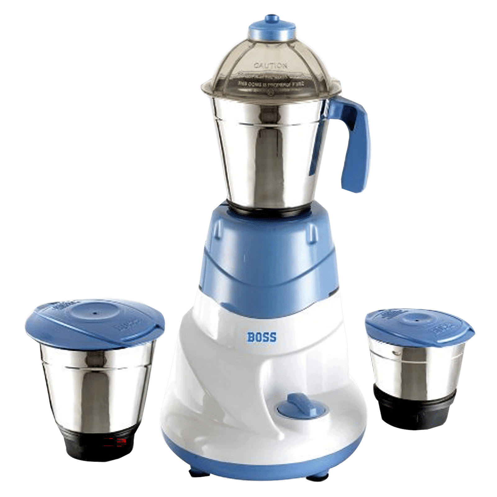 BOSS All Time 500 Watt 3 Jars Mixer Grinder (18000 RPM, Shock Resistant, Blue/White)_1