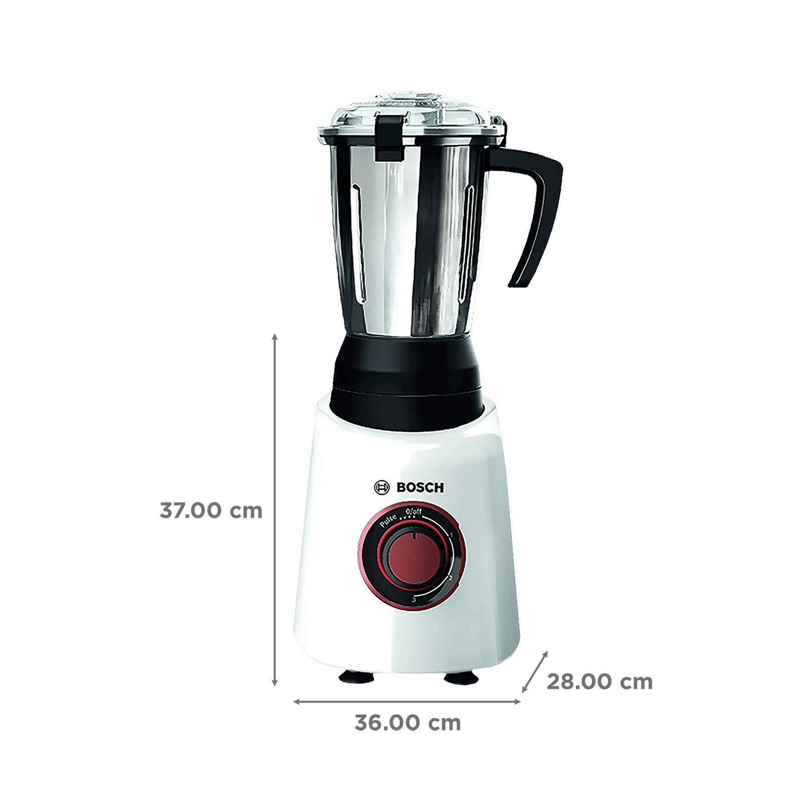 BOSCH TrueMixx 750 Watt 4 Jars Mixer Grinder (22000 RPM, HiFlux Motor, White)_3