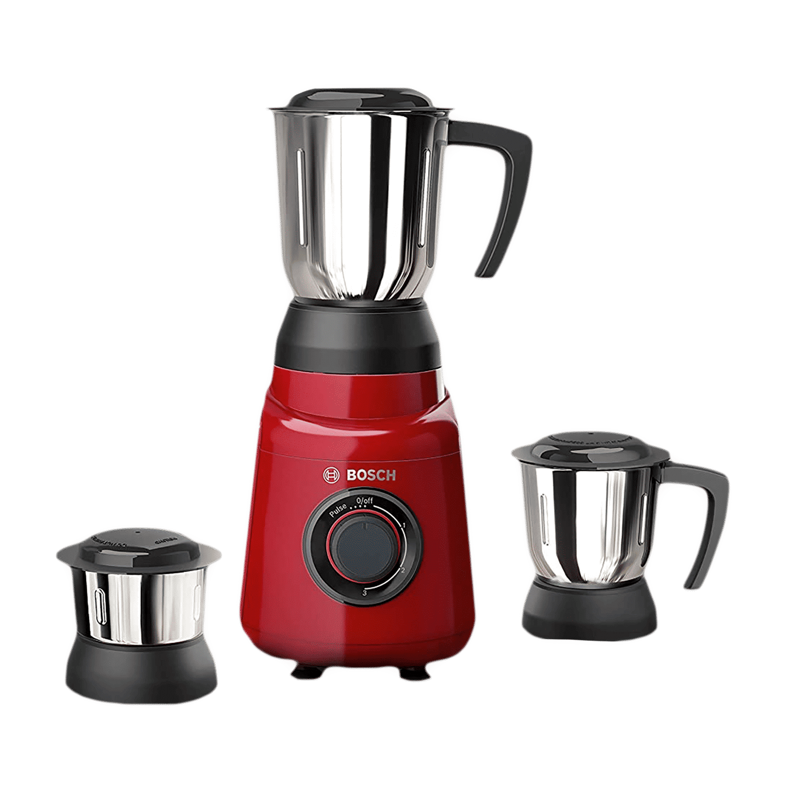 BOSCH TrueMixx Joy 500 Watt 3 Jars Mixer Grinder (22000 RPM, HiFlux Motor, Red)_1