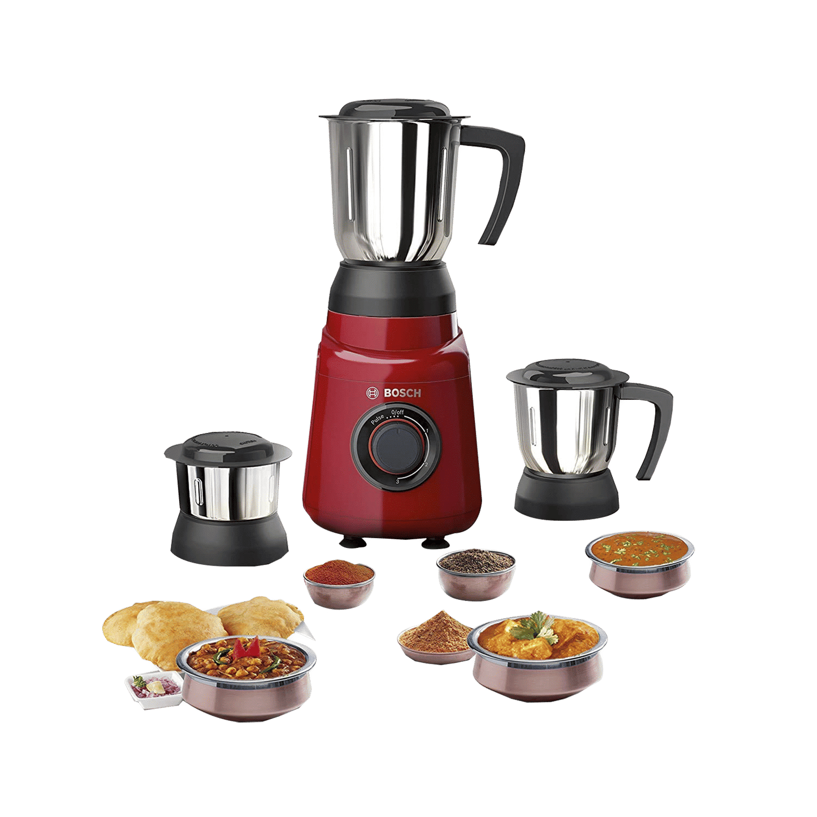 BOSCH TrueMixx Joy 500 Watt 3 Jars Mixer Grinder (22000 RPM, HiFlux Motor, Red)_11