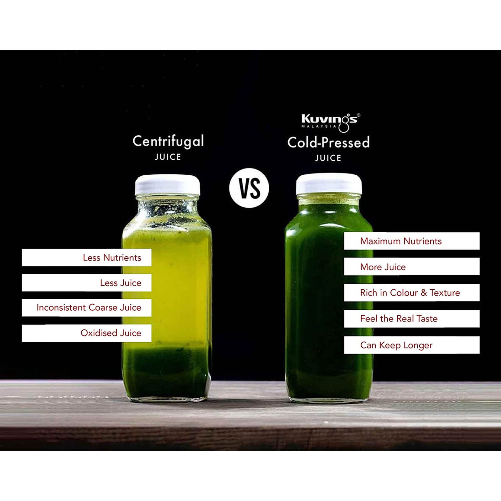 Kuvings B1700 240 Watt 1 Jar Cold Press Slow Juicer (50 RPM, 3-in-1 Multi Function, Phantom Black)_10