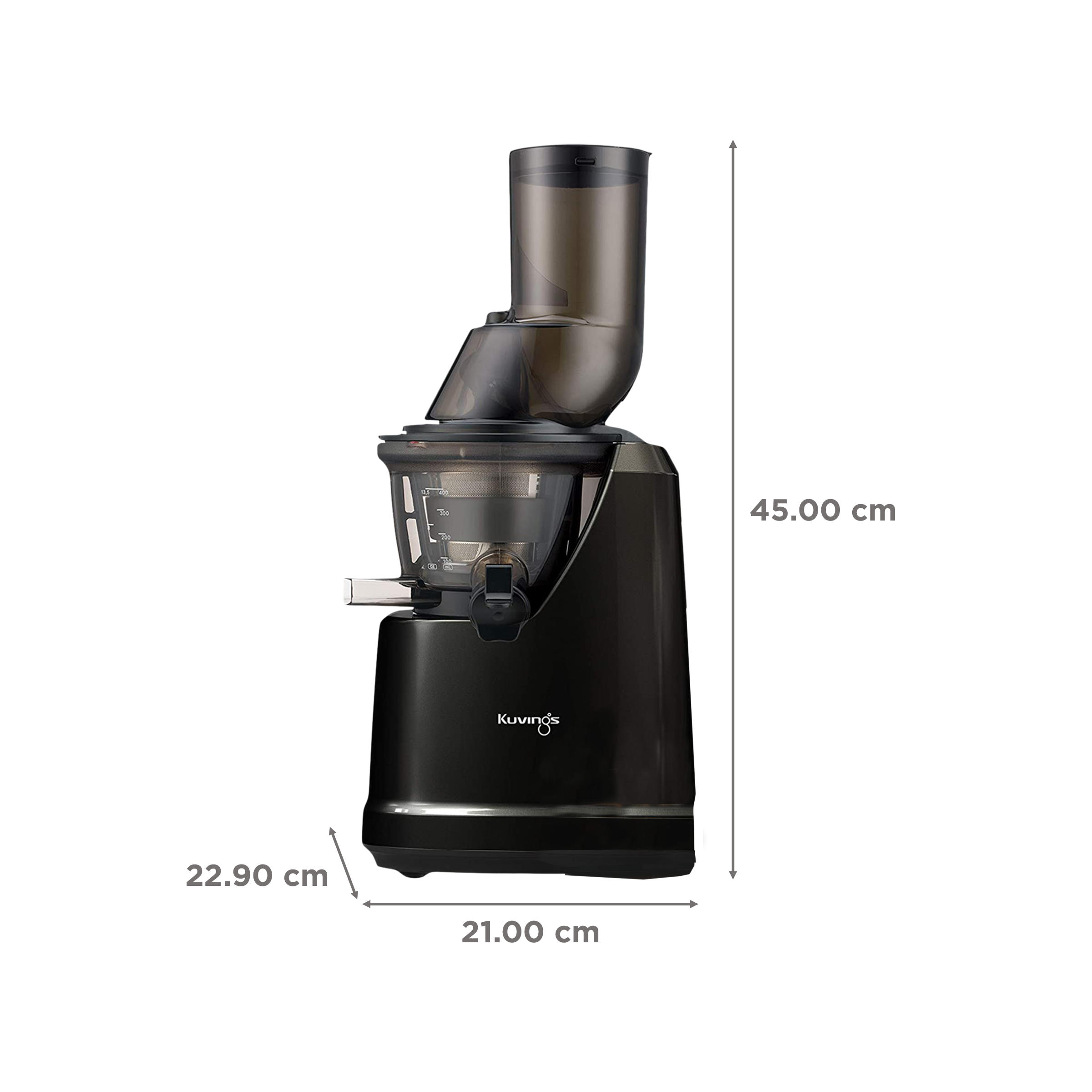 Kuvings B1700 240 Watt 1 Jar Cold Press Slow Juicer (50 RPM, 3-in-1 Multi Function, Phantom Black)_3