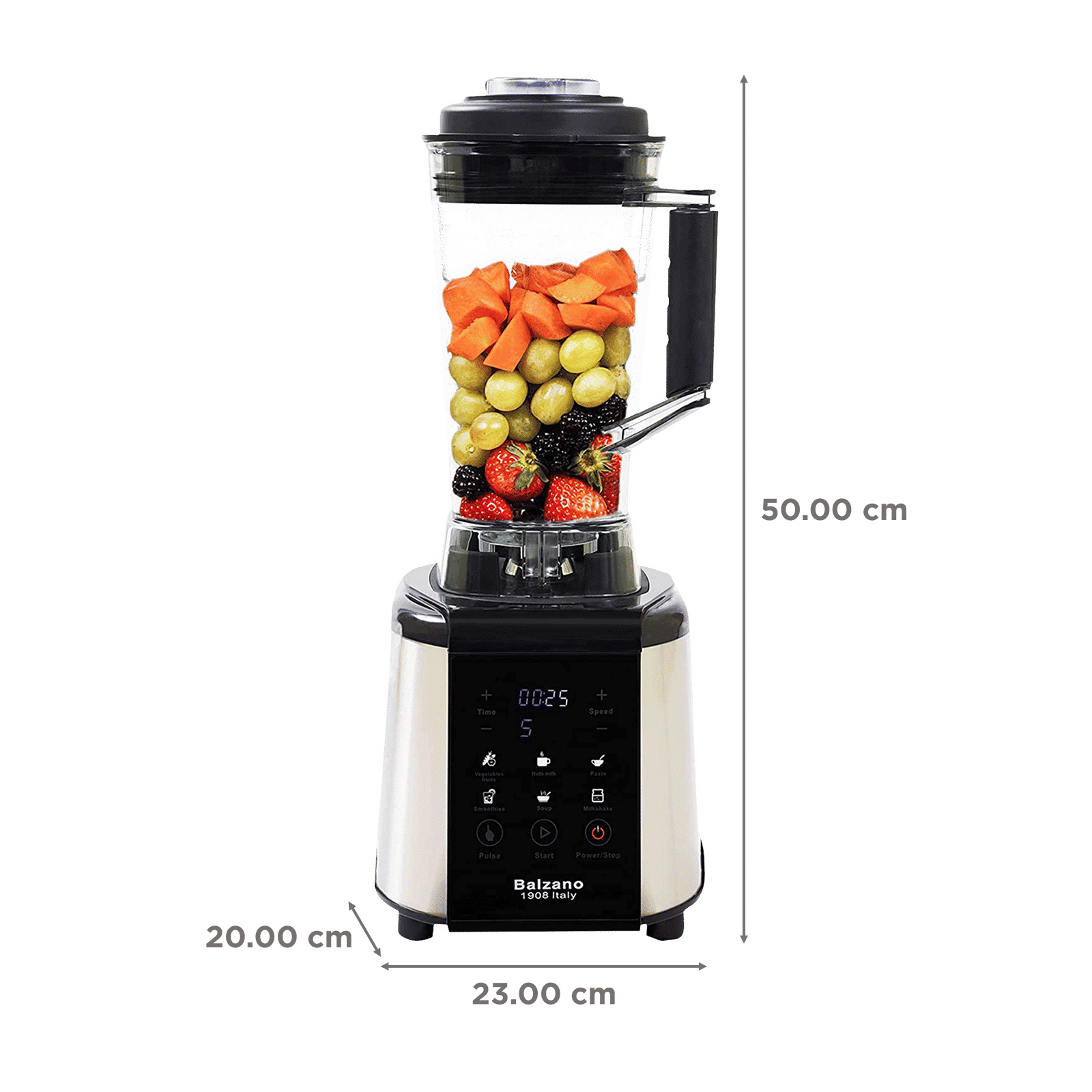 Balzano 1800 Watt 1 Jar Blender (28000 RPM, Intelligence Auto Cutoff, Silver)_3