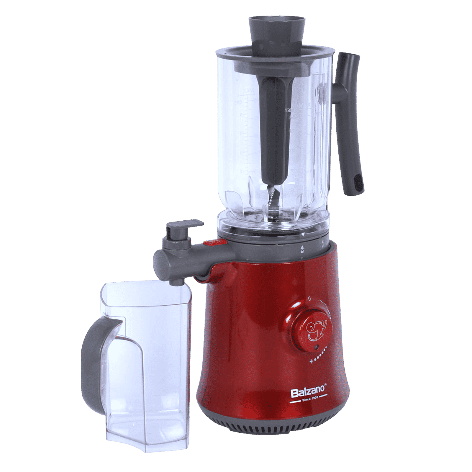 Balzano Yoga 600 Watt 1 Jar Blender (7000 RPM, Low Oxidation & Noise, Red)_7