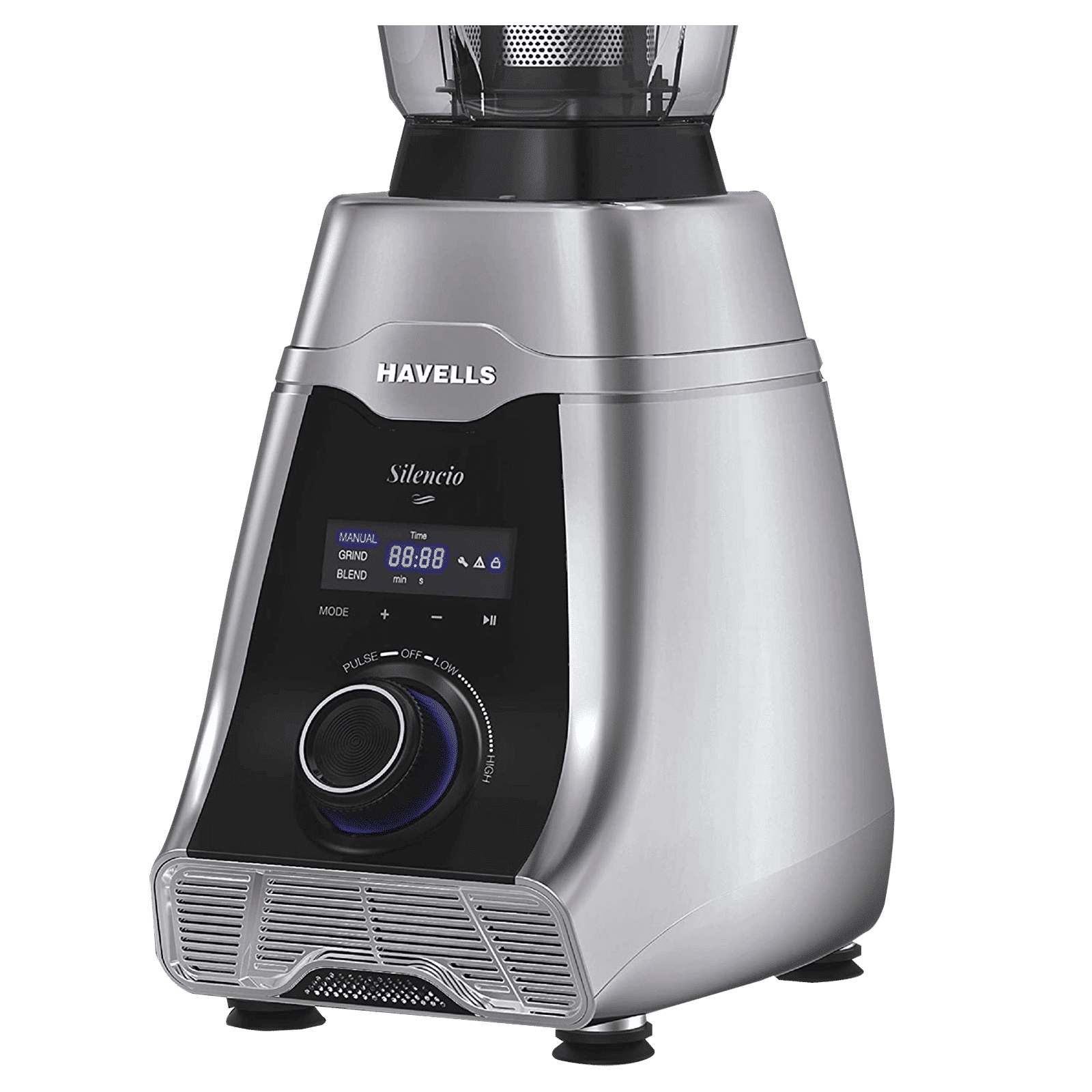 HAVELLS Silencio 500 Watt 4 Jars Mixer Grinder (Digital Display & Touch Control, Black & Silver)_5