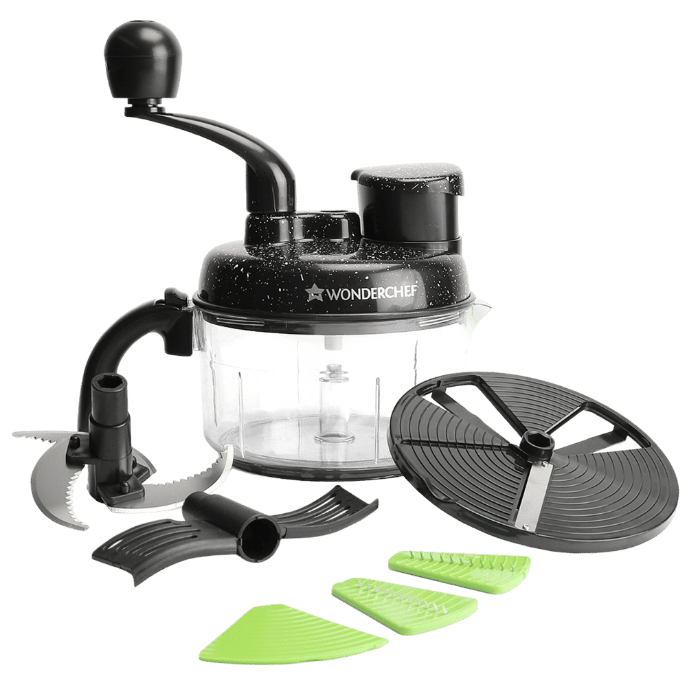 WONDERCHEF Turbo Vegetable & Fruit Chopper with 3 Blades (Black)_3