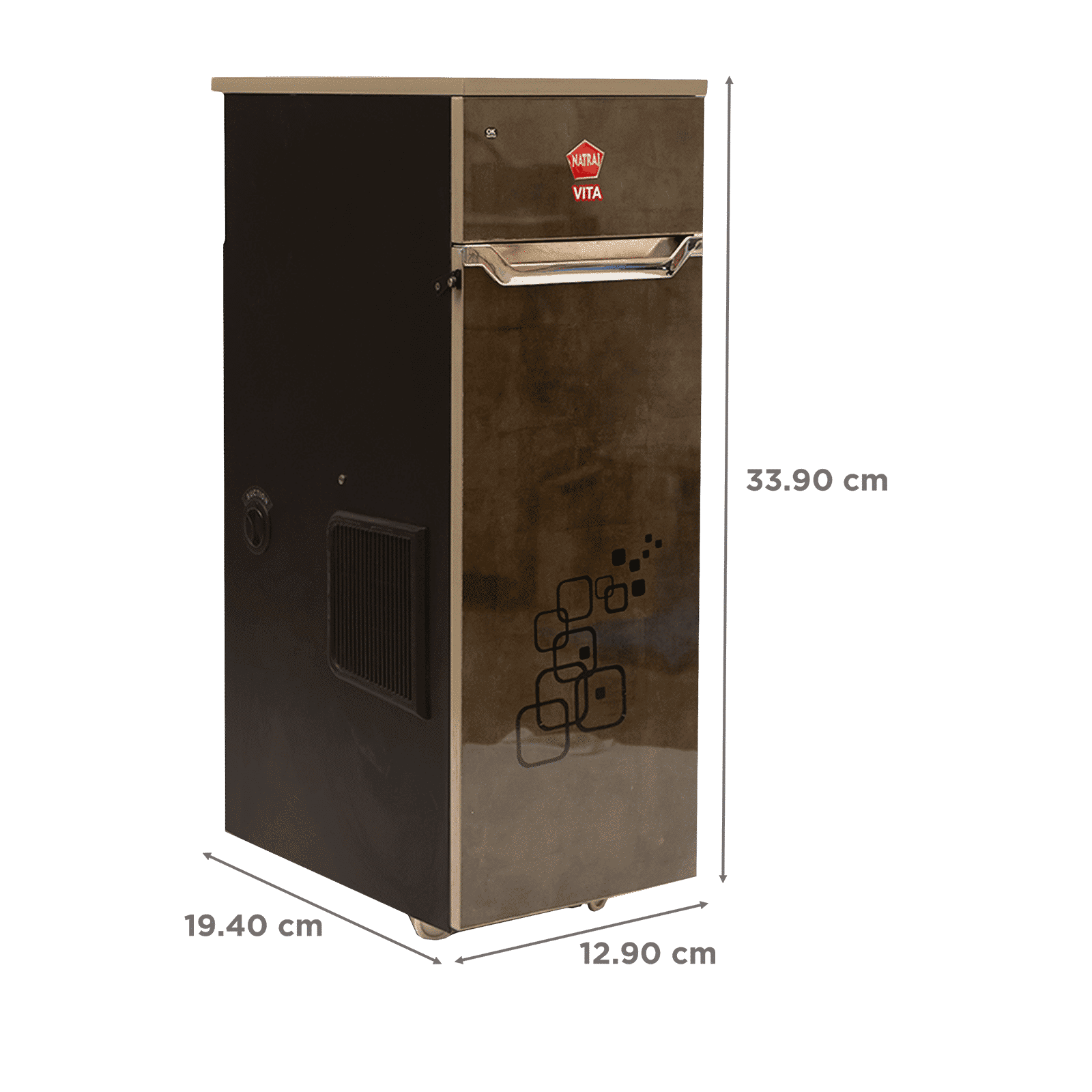 NATRAJ Vita 746 Watts 4.5 kg Flour Mill Machine (Auto Clean and Vacuum Clean, VC-101, Copper)_3