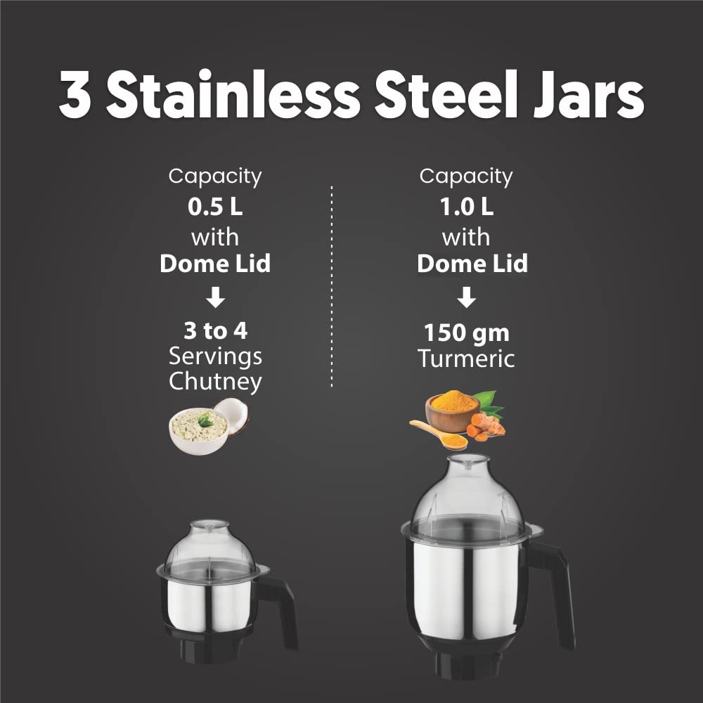 Preethi Zion 750 Watt 4 Jars Juicer Mixer Grinder (18000 RPM, Turbo Vent Technology, Black) Preethi Zion 750 Watt 4 Jars Juicer Mixer Grinder (18000 RPM, Turbo Vent Technology, Black)_13