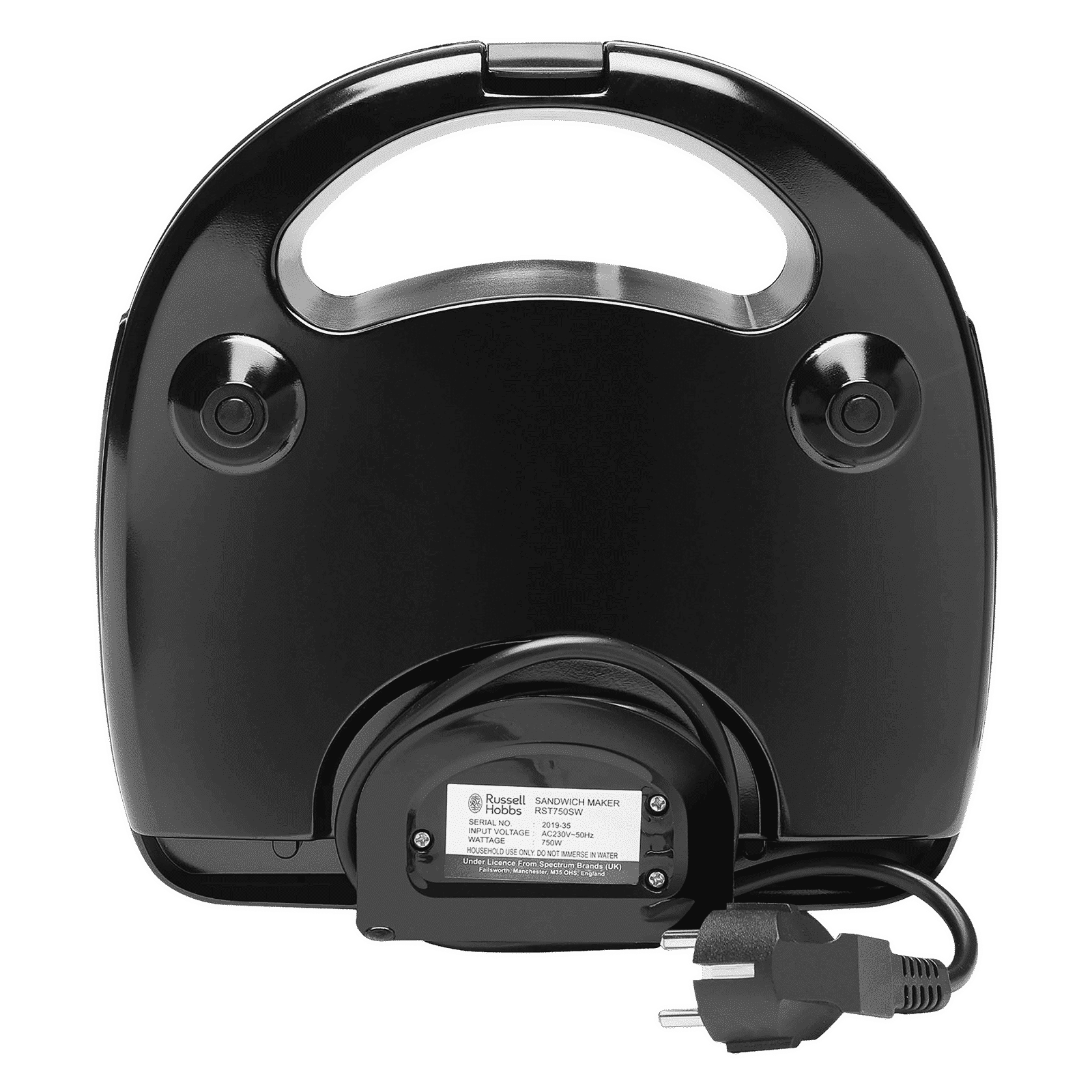 Russell Hobbs RST750SW 750W 2 Slice Sandwich Maker with Anti-Skid Feet (Black)_7