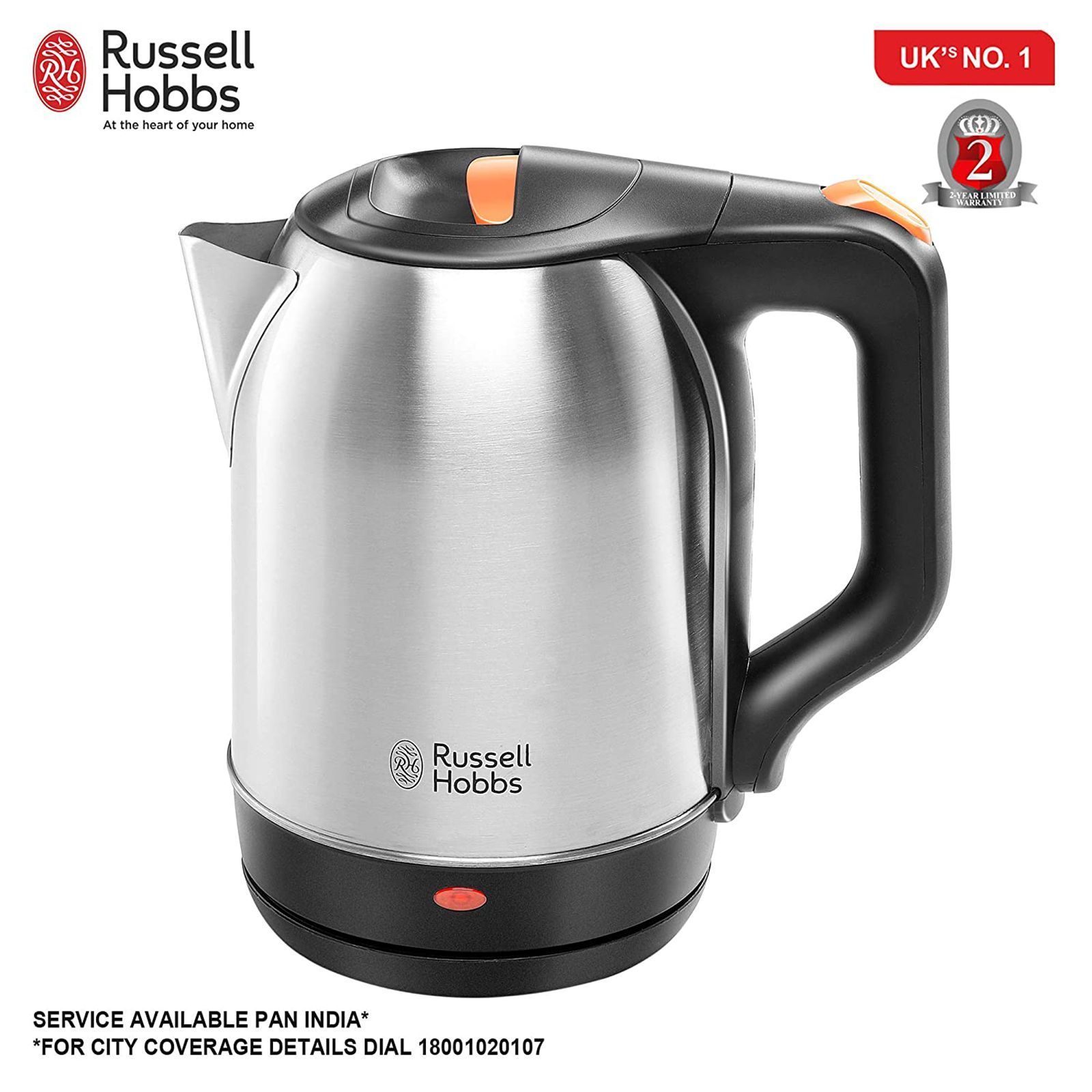 Russell Hobbs 1500 Watt 1.8 Litre Electric Kettle with Auto Shut Off (Silver)_10