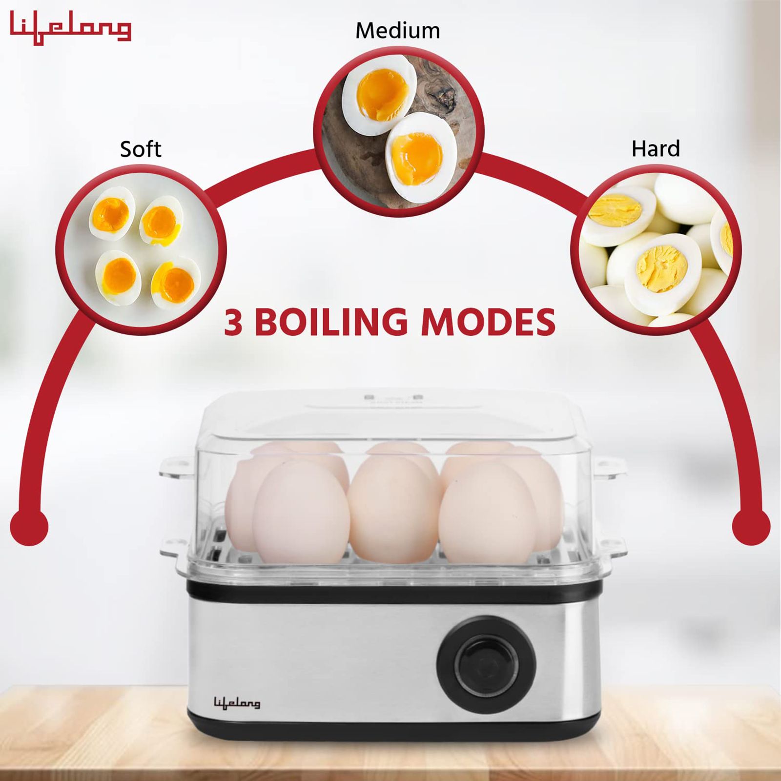 Lifelong LLEB02 8 Egg Electric Egg Boiler with Auto Shut Off (Silver)_9