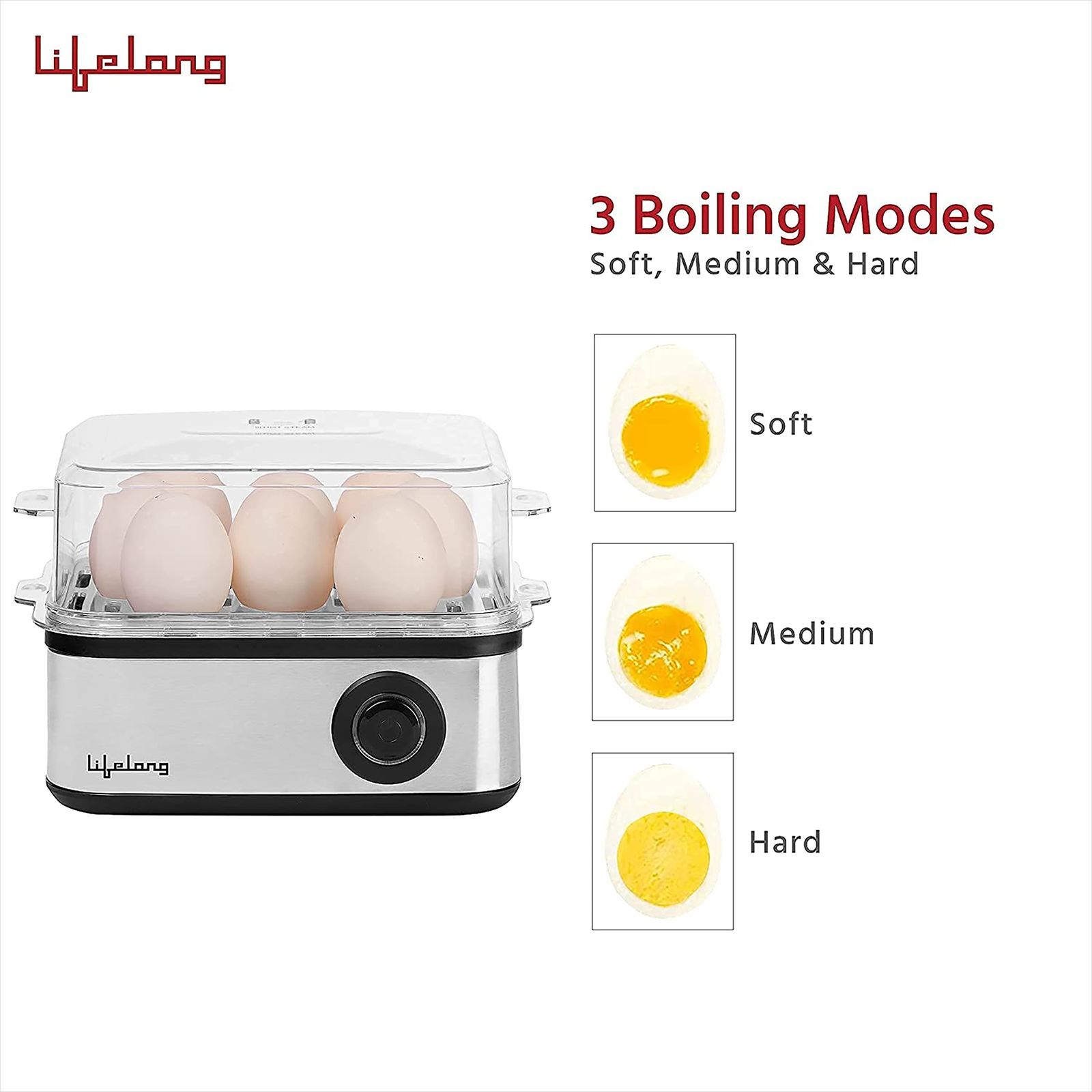 Lifelong LLEB02 8 Egg Electric Egg Boiler with Auto Shut Off (Silver)_15
