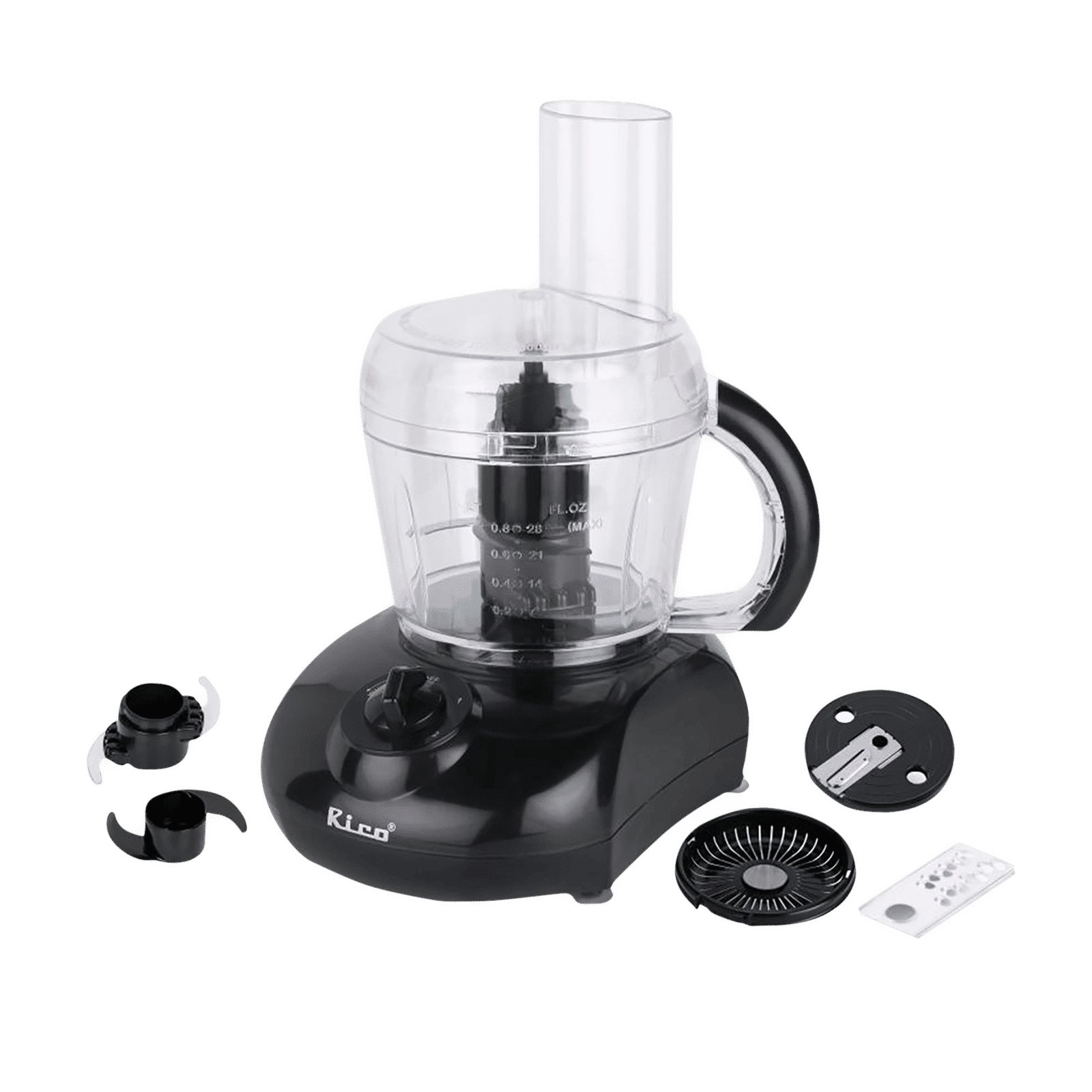 Rico 400 Watt Food Processor with 3 Blades (Black) Rico 400 Watt Food Processor with 3 Blades (Black)_1