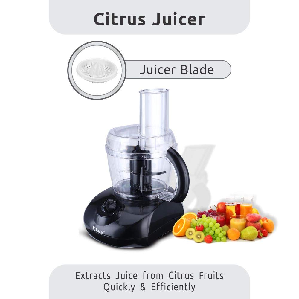 Rico 400 Watt Food Processor with 3 Blades (Black) Rico 400 Watt Food Processor with 3 Blades (Black)_15