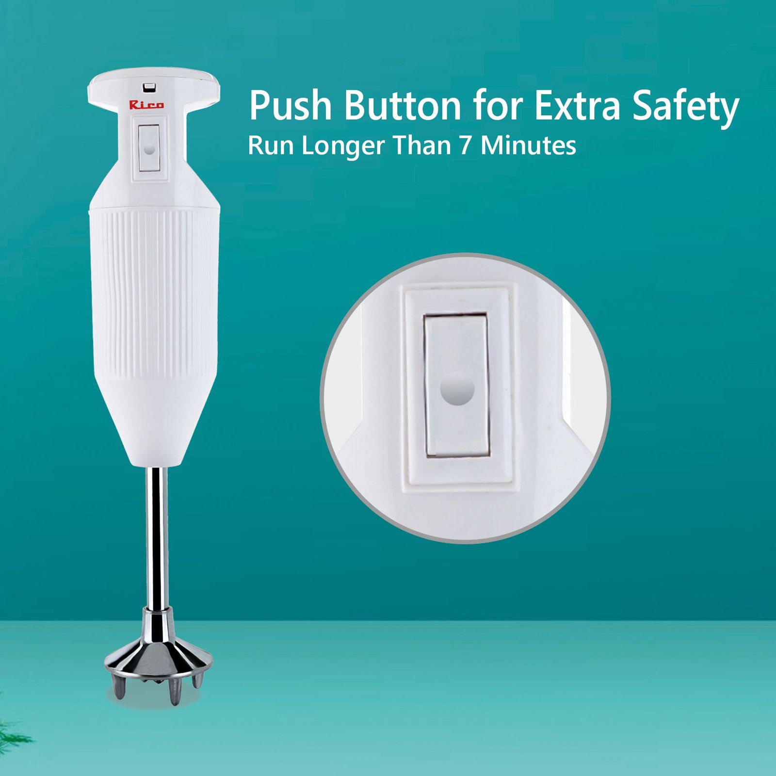 Rico HBCJ 150 Watt Hand Blender with 5 Attachments (Copper Motor, White)_10