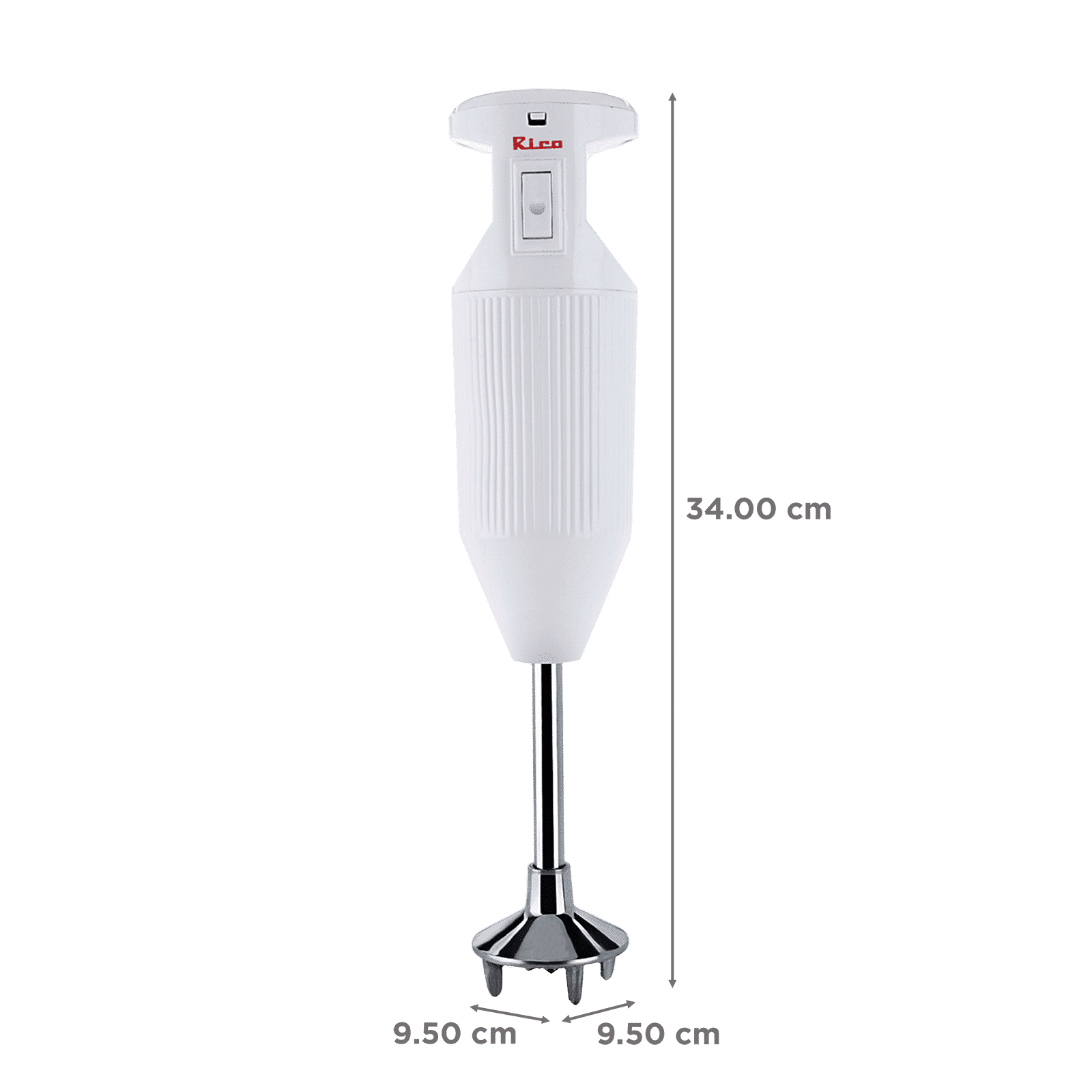 Rico HBCJ 150 Watt Hand Blender with 5 Attachments (Copper Motor, White)_3
