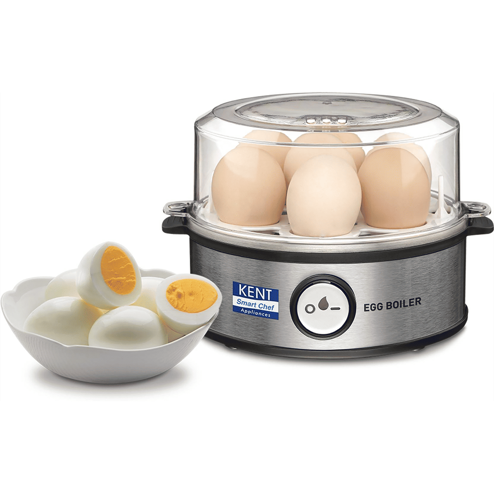 KENT Instant 7 Egg Electric Egg Boiler with Auto Shut Off (Silver)_8