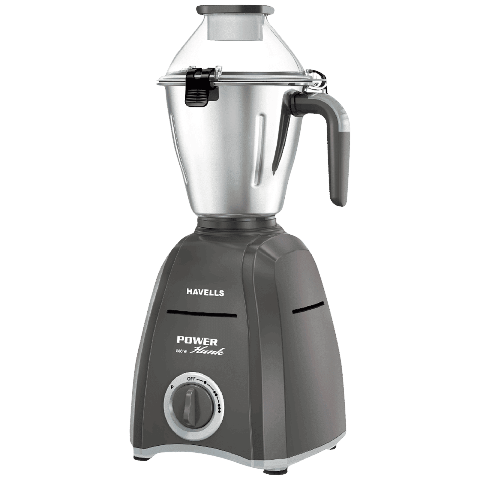 HAVELLS Power Hunk 800 Watt 3 Jars Mixer Grinder (21000 RPM, Hands-free Operation, Grey) HAVELLS Power Hunk 800 Watt 3 Jars Mixer Grinder (21000 RPM, Hands-free Operation, Grey)_5