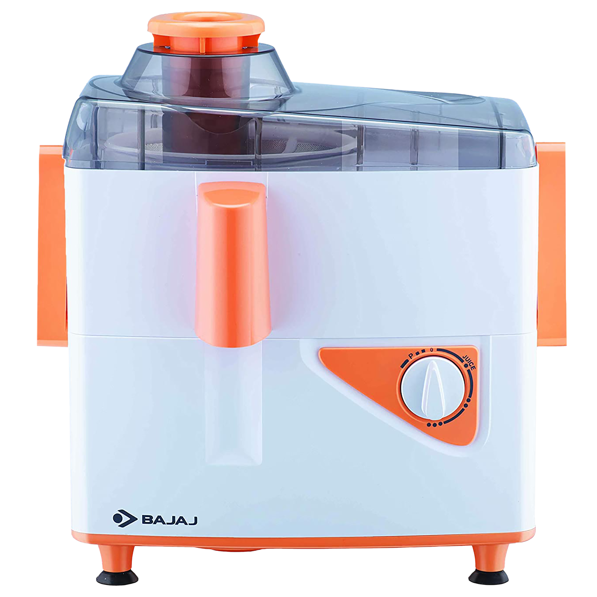 BAJAJ JX4 Neo 450 Watt 2 Jars Juicer Mixer Grinder (18000 RPM, 3 Speed Control, White/Orange)_4
