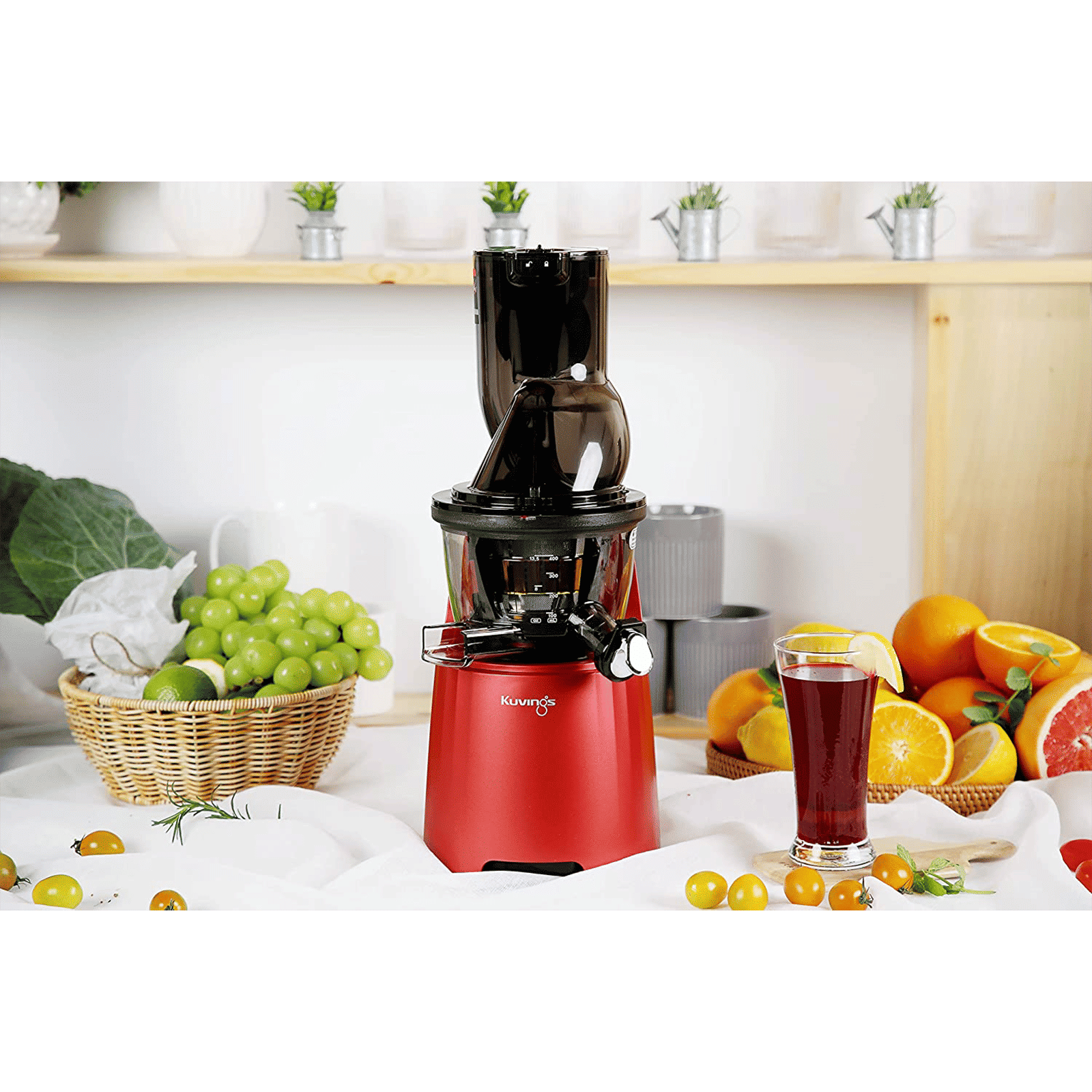 Kuvings EVO810 240 Watt 1 Jar Cold Press Slow Juicer (50 RPM, 3-in-1 Multi Function, Red)_11