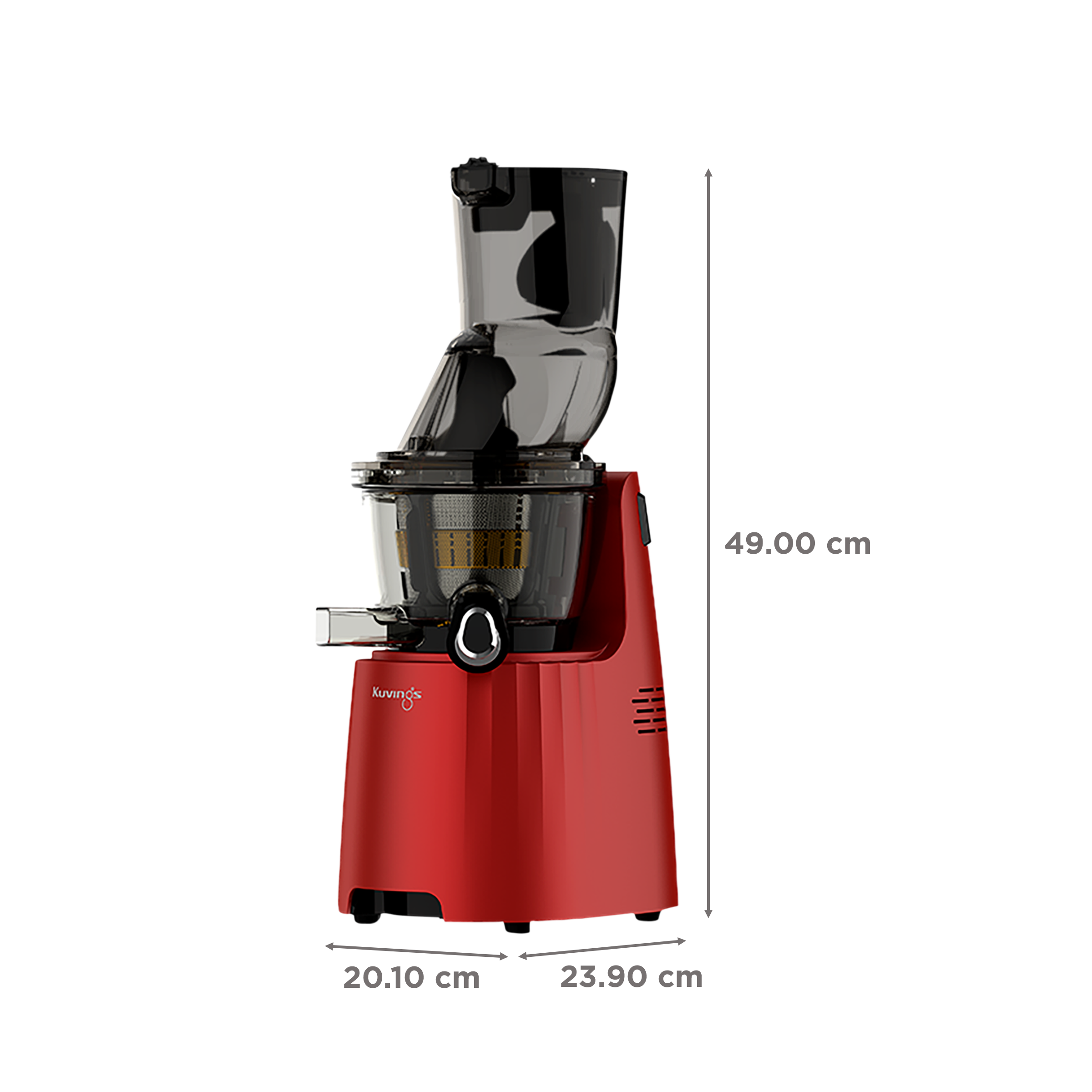 Kuvings EVO810 240 Watt 1 Jar Cold Press Slow Juicer (50 RPM, 3-in-1 Multi Function, Red)_3