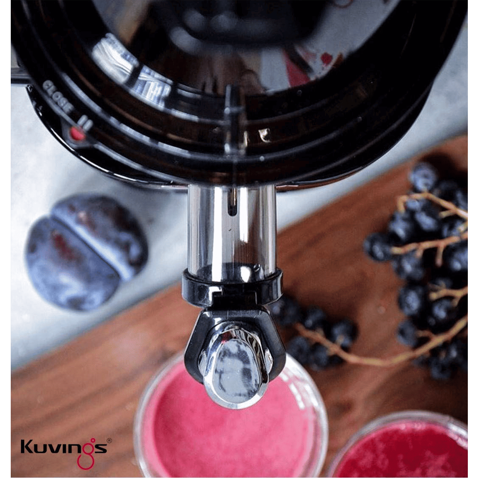 Kuvings EVO Series Strainer Attachment For Cold Press Juicer (Compatible with EVO700, EVO810 & EVO820, SMSEVO, Black)_5
