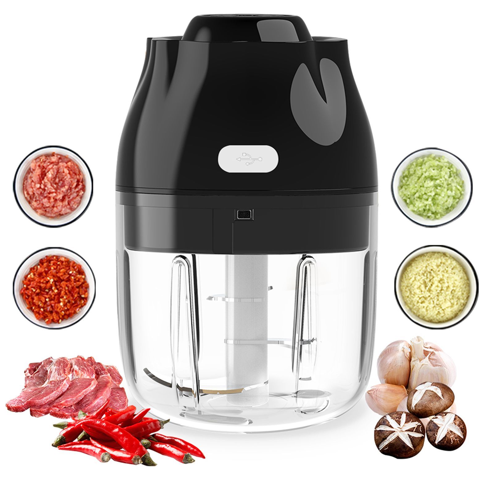 iGear Chop Mix 20 Watt Vegetable & Fruit Chopper with 3 Blades (Black)_11