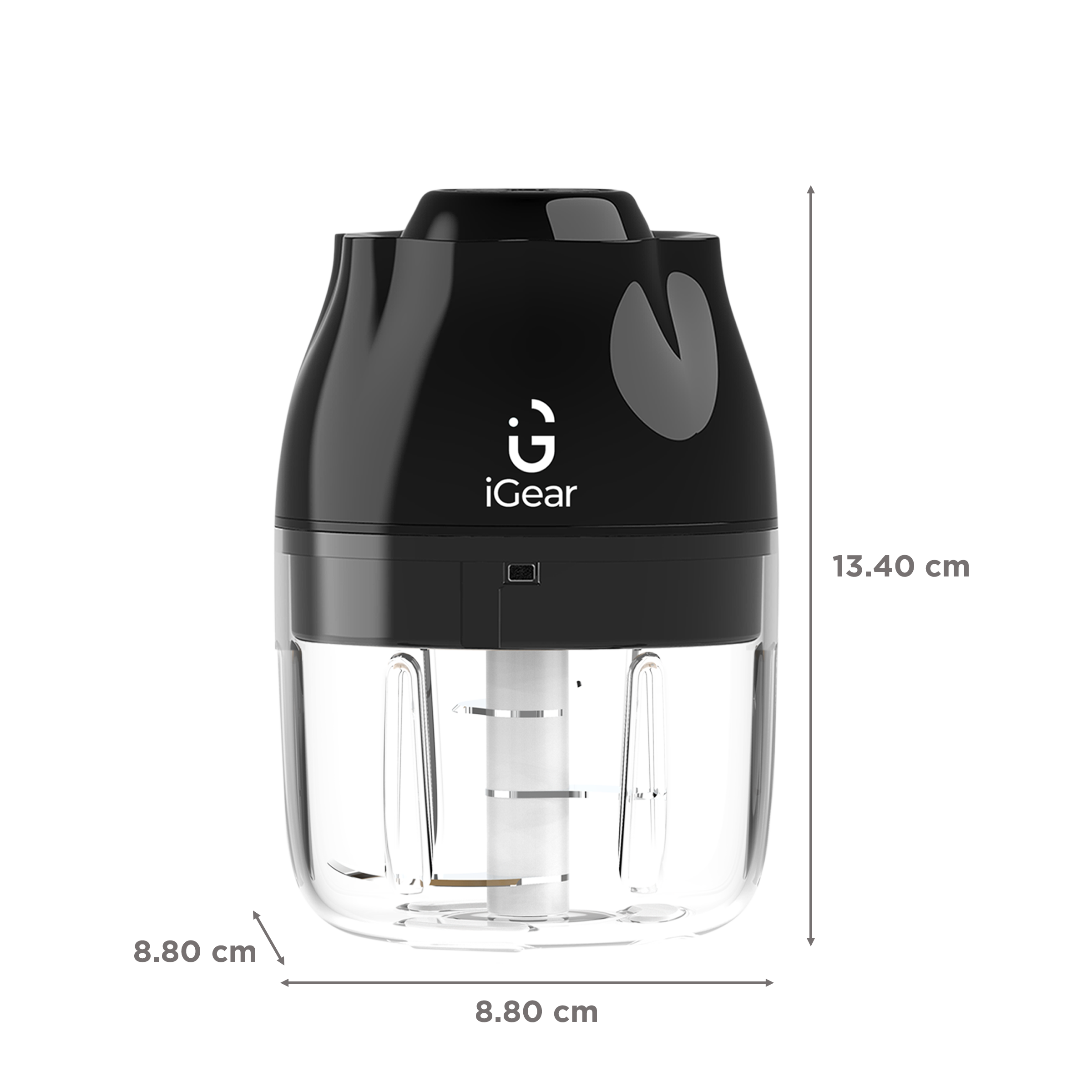 iGear Chop Mix 20 Watt Vegetable & Fruit Chopper with 3 Blades (Black)_4
