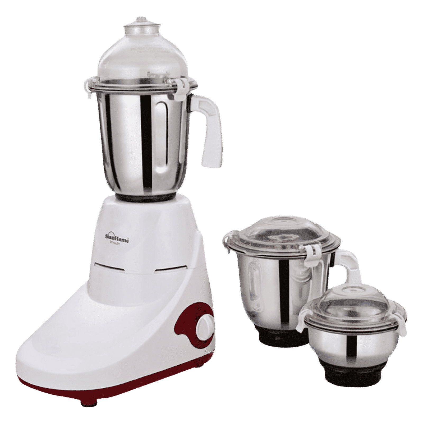 Sunflame Wonder 750 Watt 3 Jars Mixer Grinder (Overload Protection, White)_1