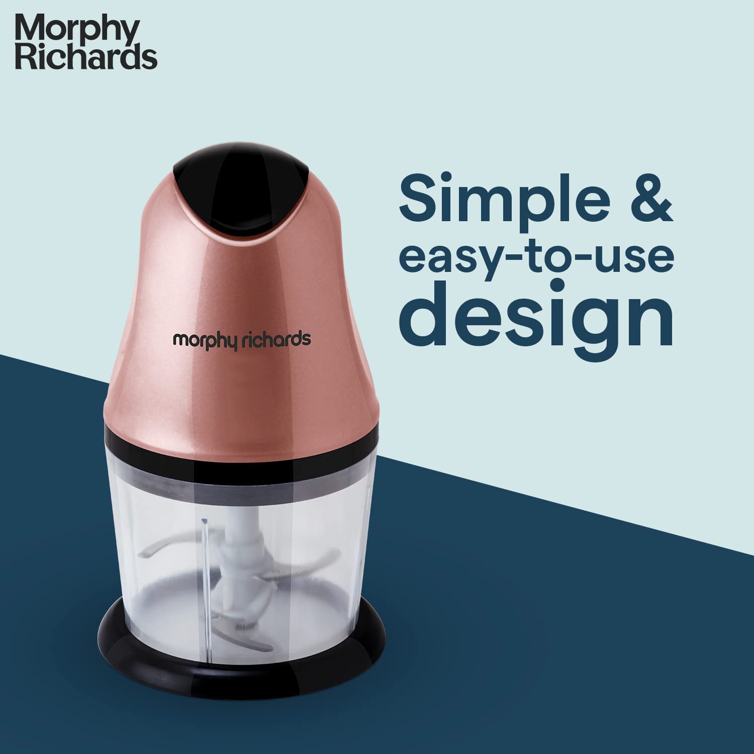 morphy richards Mini 300 Watt Chopper with 4 Blades (Rose Gold) morphy richards Mini 300 Watt Chopper with 4 Blades (Rose Gold)_10