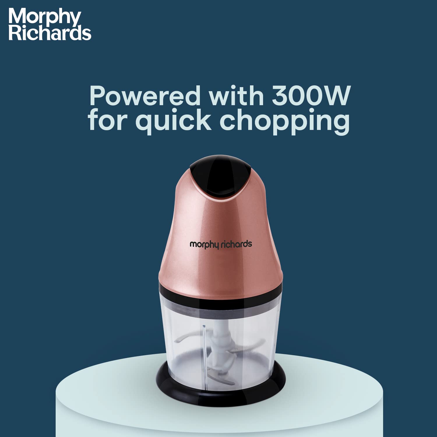 morphy richards Mini 300 Watt Chopper with 4 Blades (Rose Gold) morphy richards Mini 300 Watt Chopper with 4 Blades (Rose Gold)_12