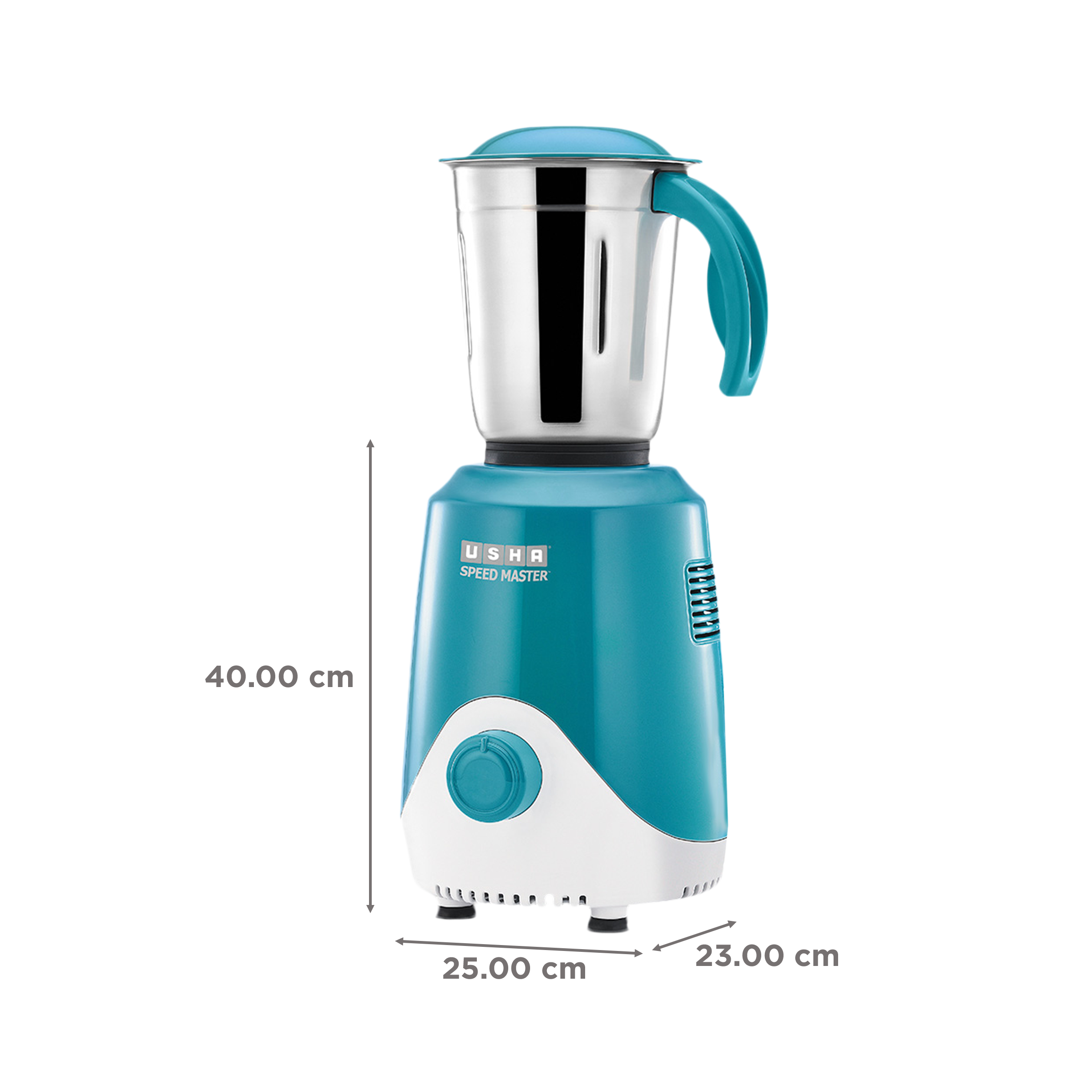 USHA Speed Master 500 Watt 3 Jars Mixer Grinder (20000 RPM, Overload Protection, Blue) USHA Speed Master 500 Watt 3 Jars Mixer Grinder (20000 RPM, Overload Protection, Blue)_3