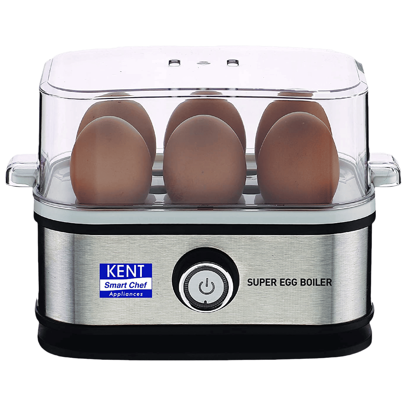 KENT Super 6 Egg Electric Egg Boiler with Auto Shut Off (Silver)_1