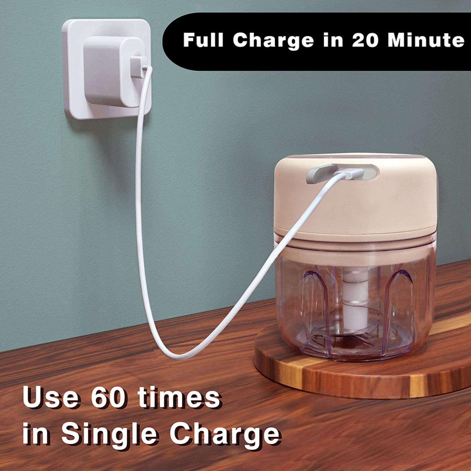 Balzano ChefMaster 30 Watt Electric Vegetable & Fruit Chopper with 3 Blades (Off White) Balzano ChefMaster 30 Watt Electric Vegetable & Fruit Chopper with 3 Blades (Off White)_5