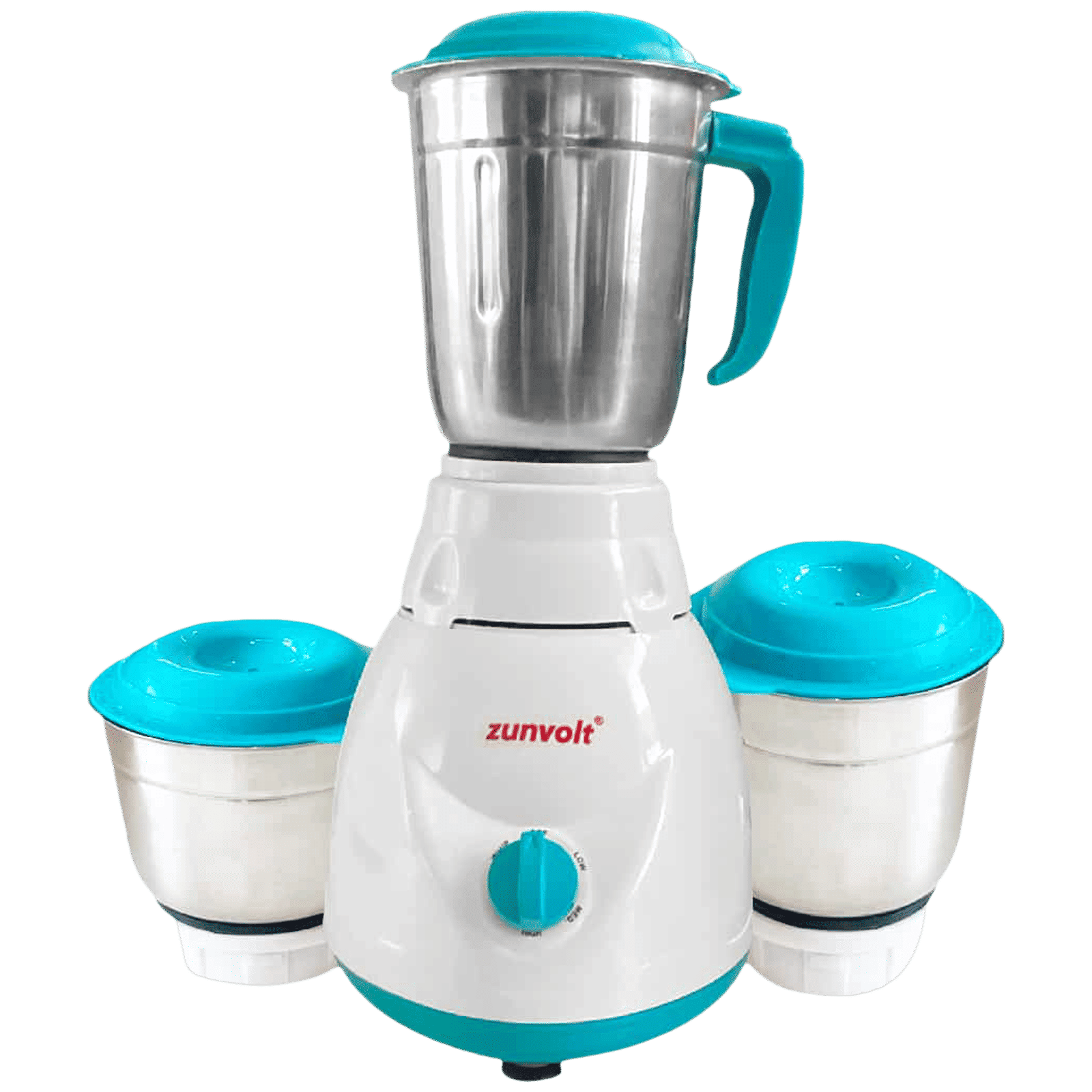 zunvolt 750 Watt 3 Jars Mixer Grinder (22000 RPM, Shock Proof Body, White)_1