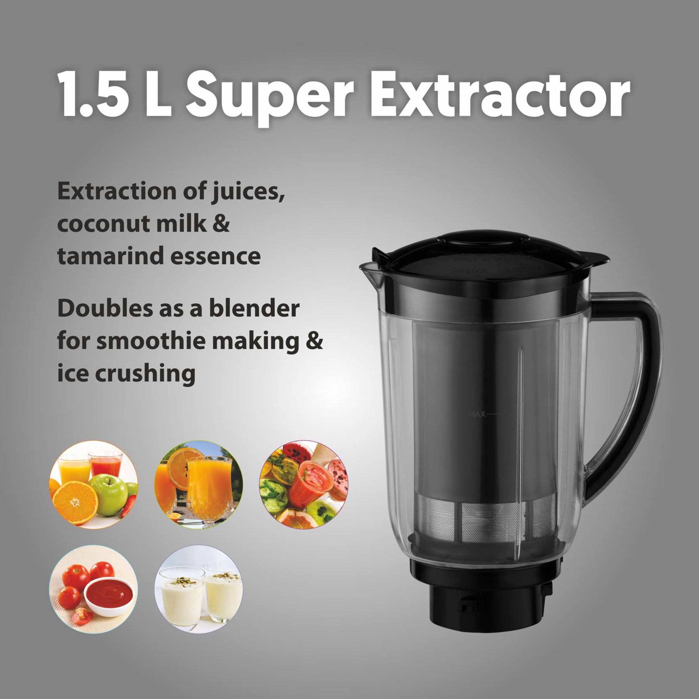 Preethi Galaxy Plus 750 Watt 4 Jars Mixer Grinder (21000 RPM, Rotary Switch with 3 Speed Control, Pink)_12