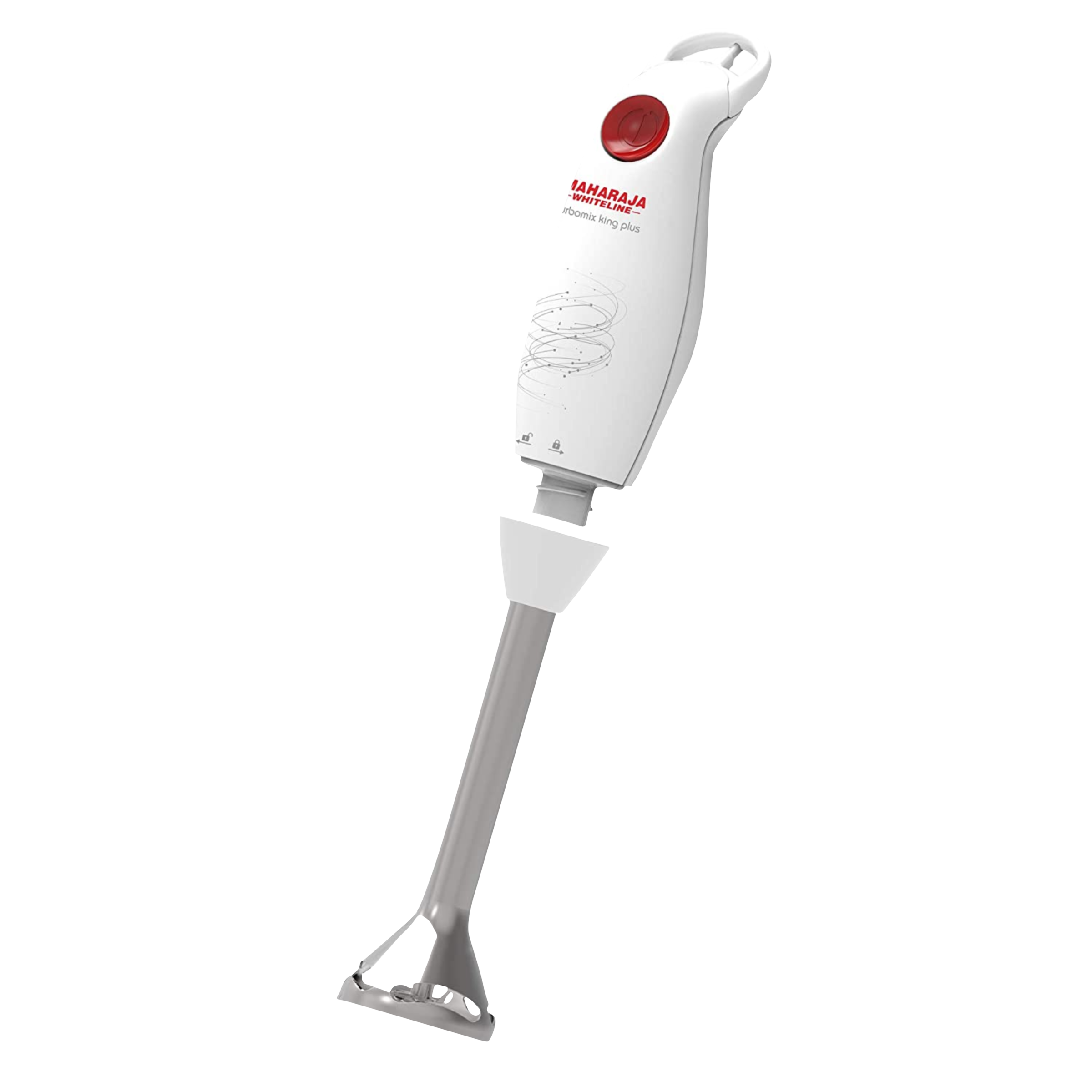 MAHARAJA WHITELINE Turbomix King Plus HB-132 250 Watt Hand Blender with 2 Attachments (Duraforce Advanced Blade Technology, White/Red)_4